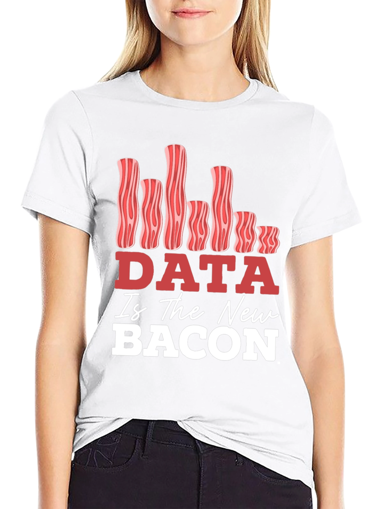 Data Is The New Bacon Graphic T-Shirt
