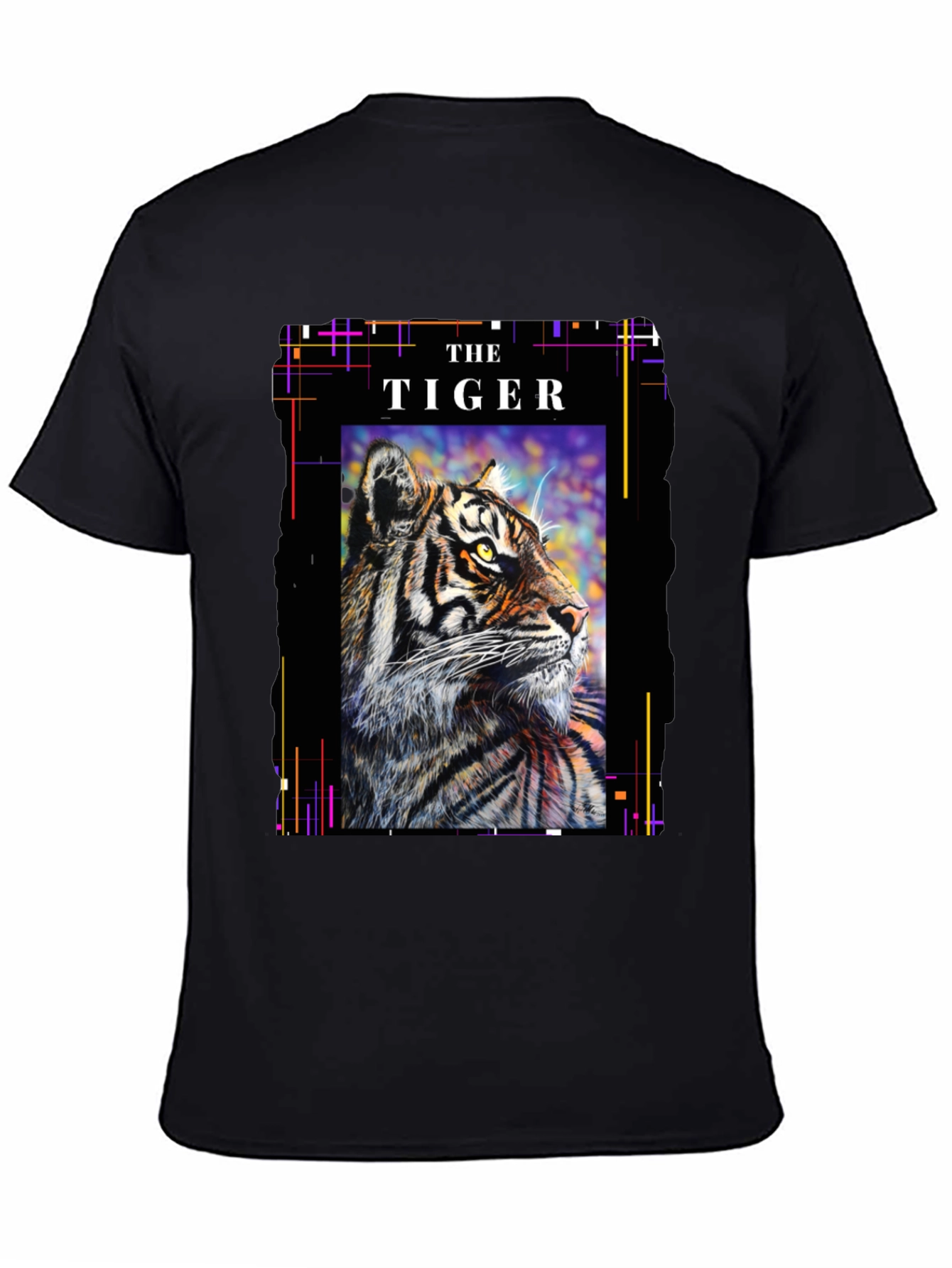 The Tiger Graphic T-Shirt - Stylish Black Tee