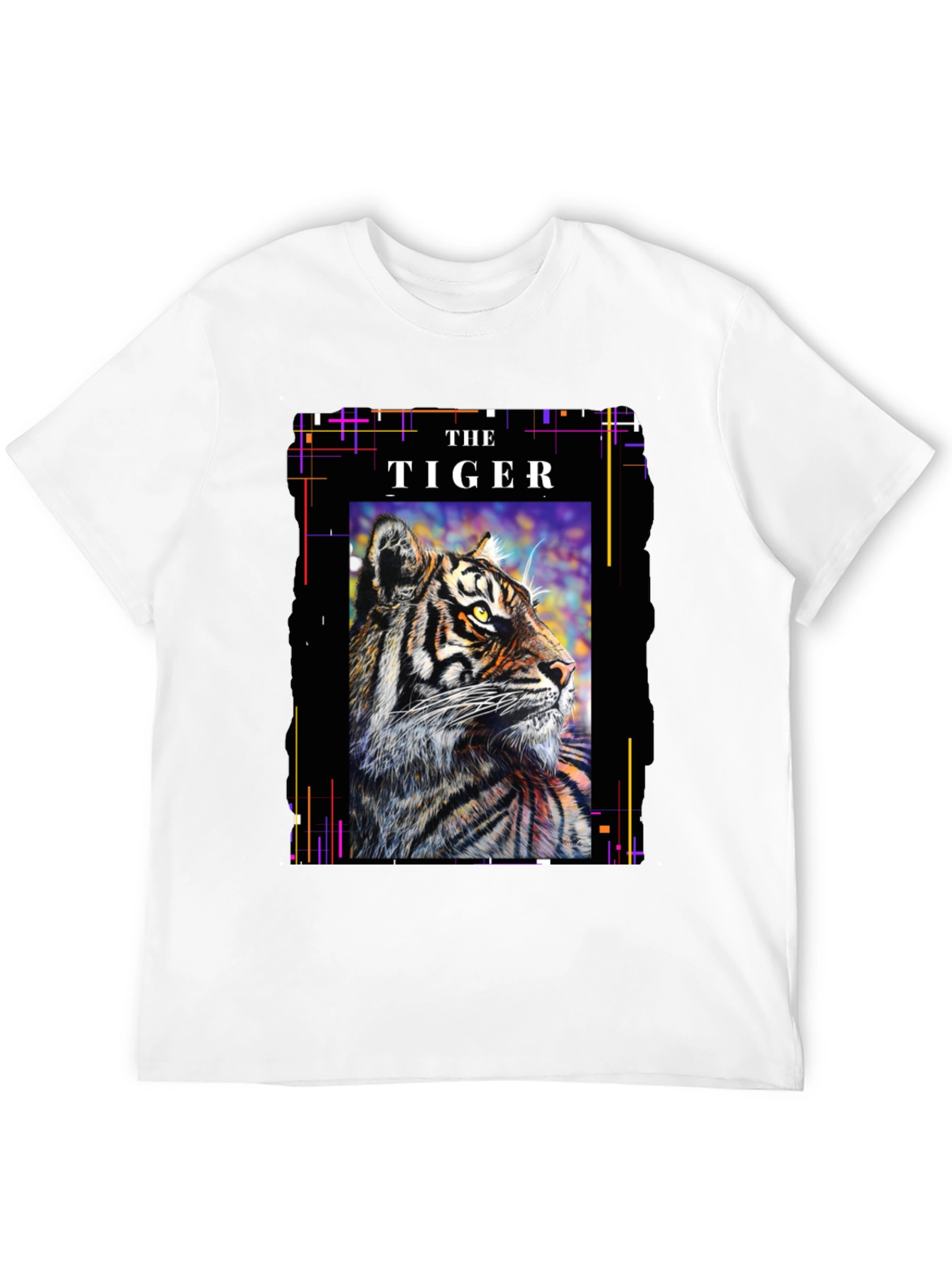 The Tiger Graphic T-Shirt - Stylish Black Tee