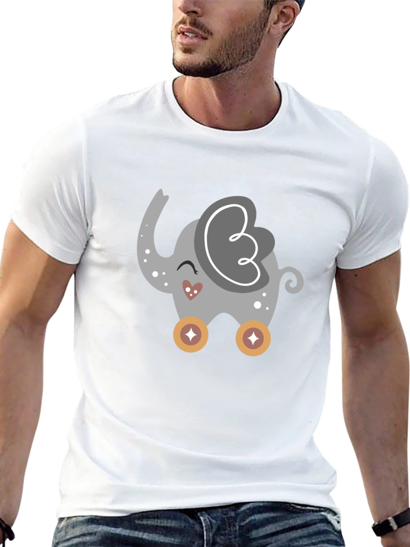 Cute Cartoon Elephant T-Shirt