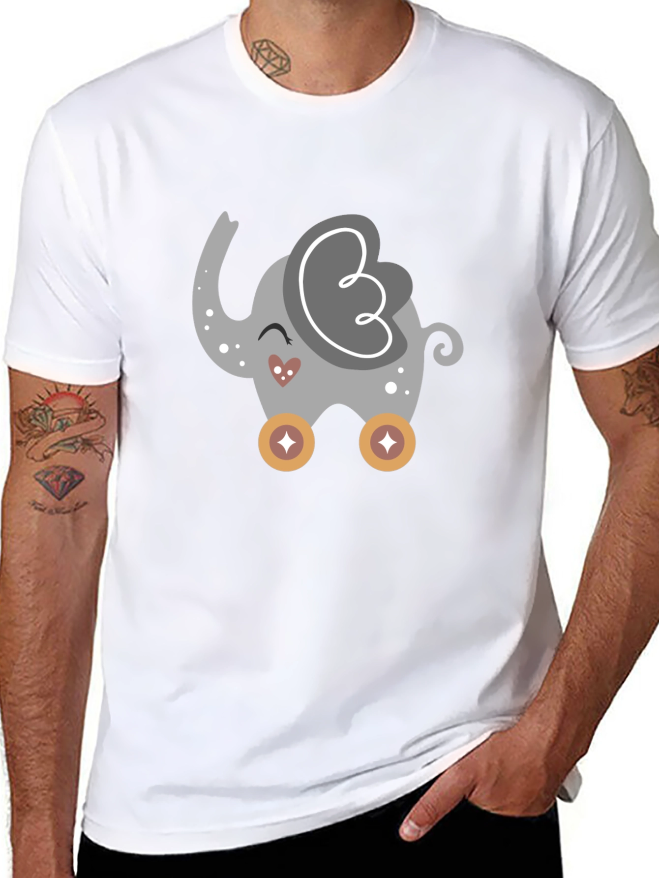 Cute Cartoon Elephant T-Shirt