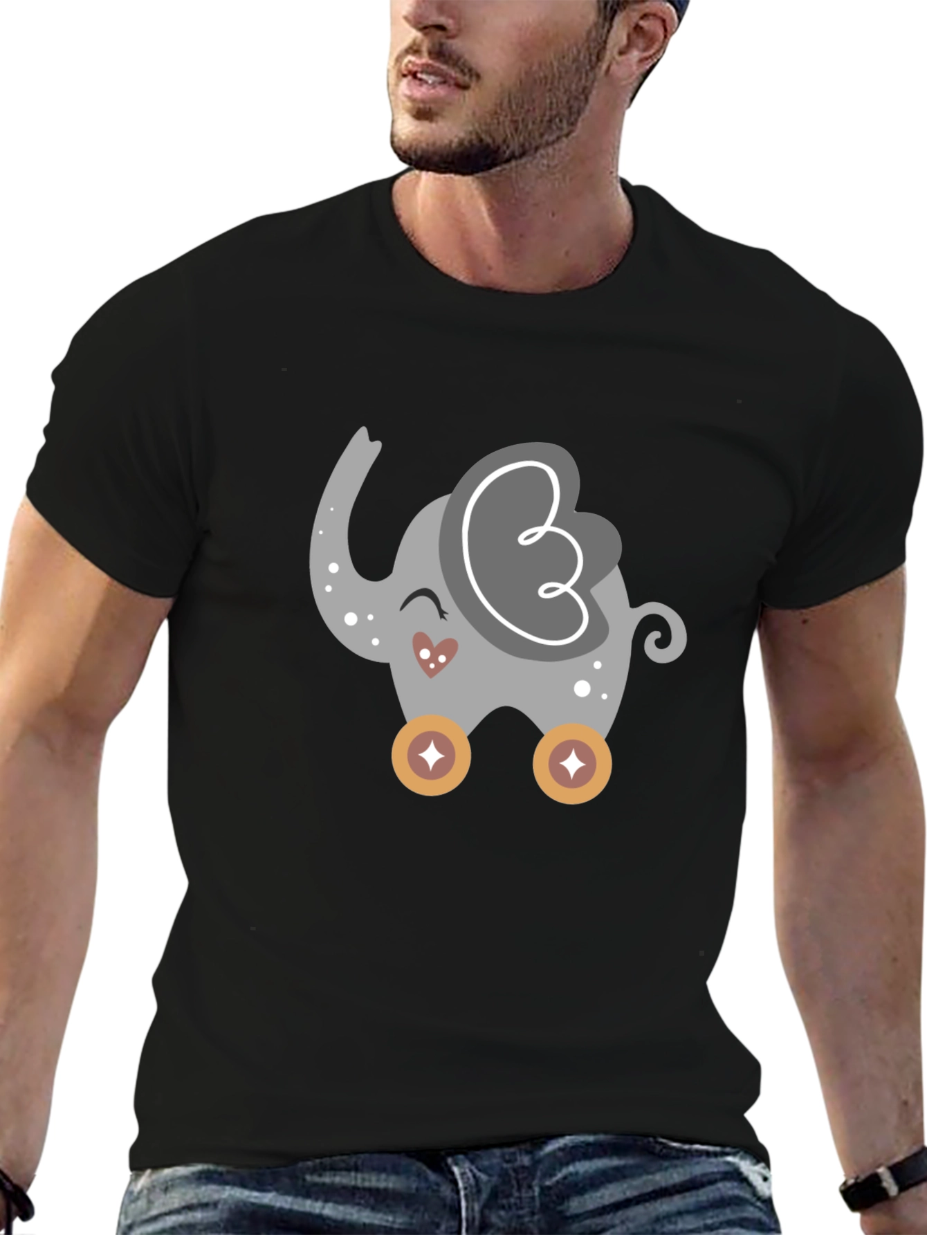 Cute Cartoon Elephant T-Shirt