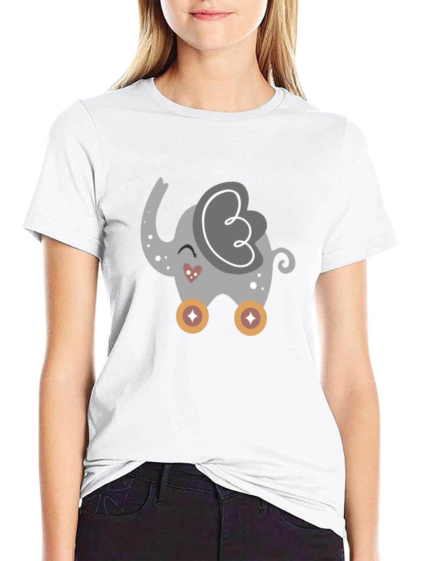 Cute Cartoon Elephant T-Shirt