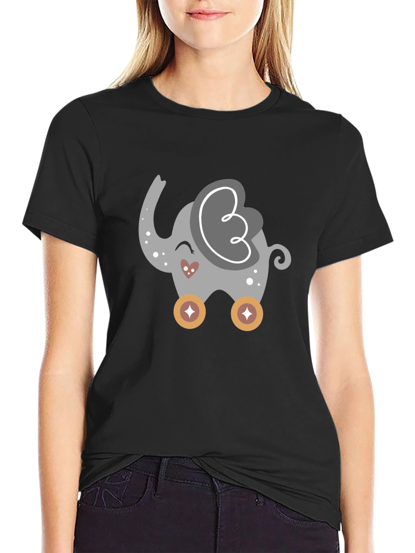 Cute Cartoon Elephant T-Shirt