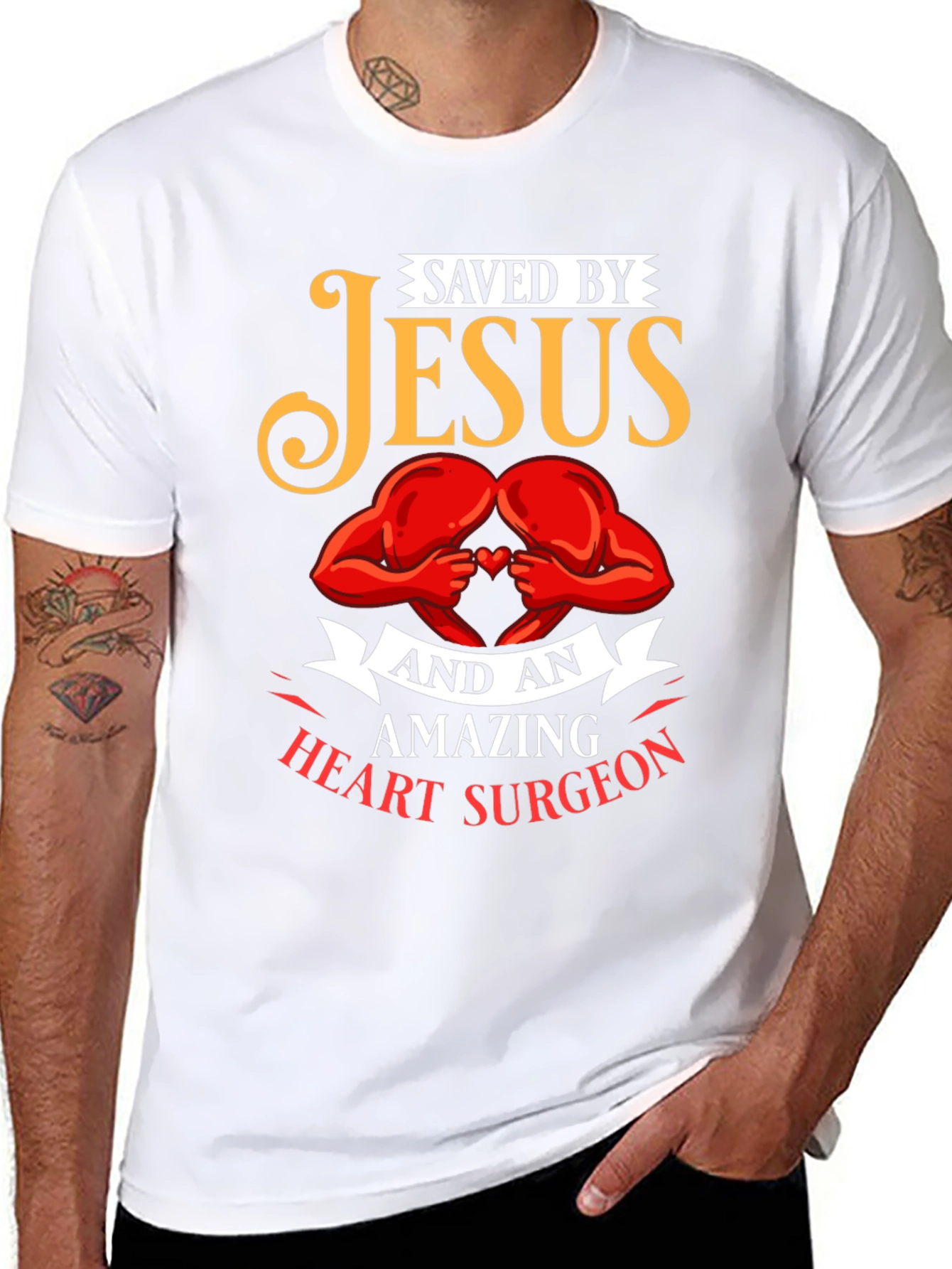 Saved By Jesus and Heart Surgeon T-Shirt