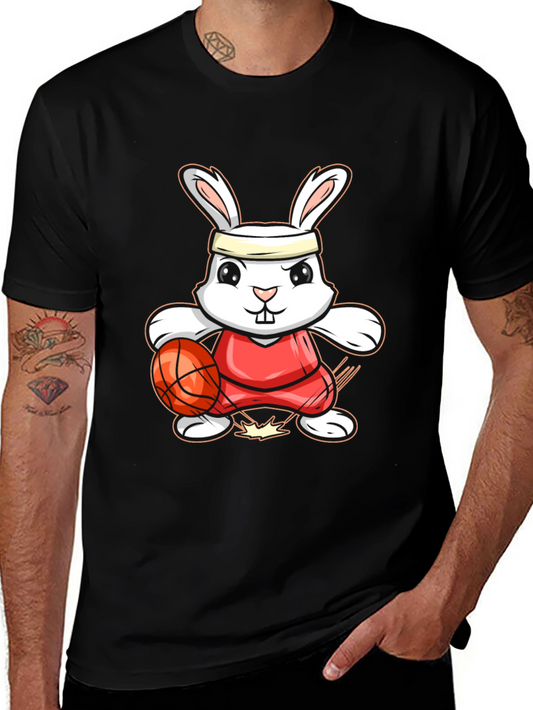 Bunny Basketball Player Graphic Tee