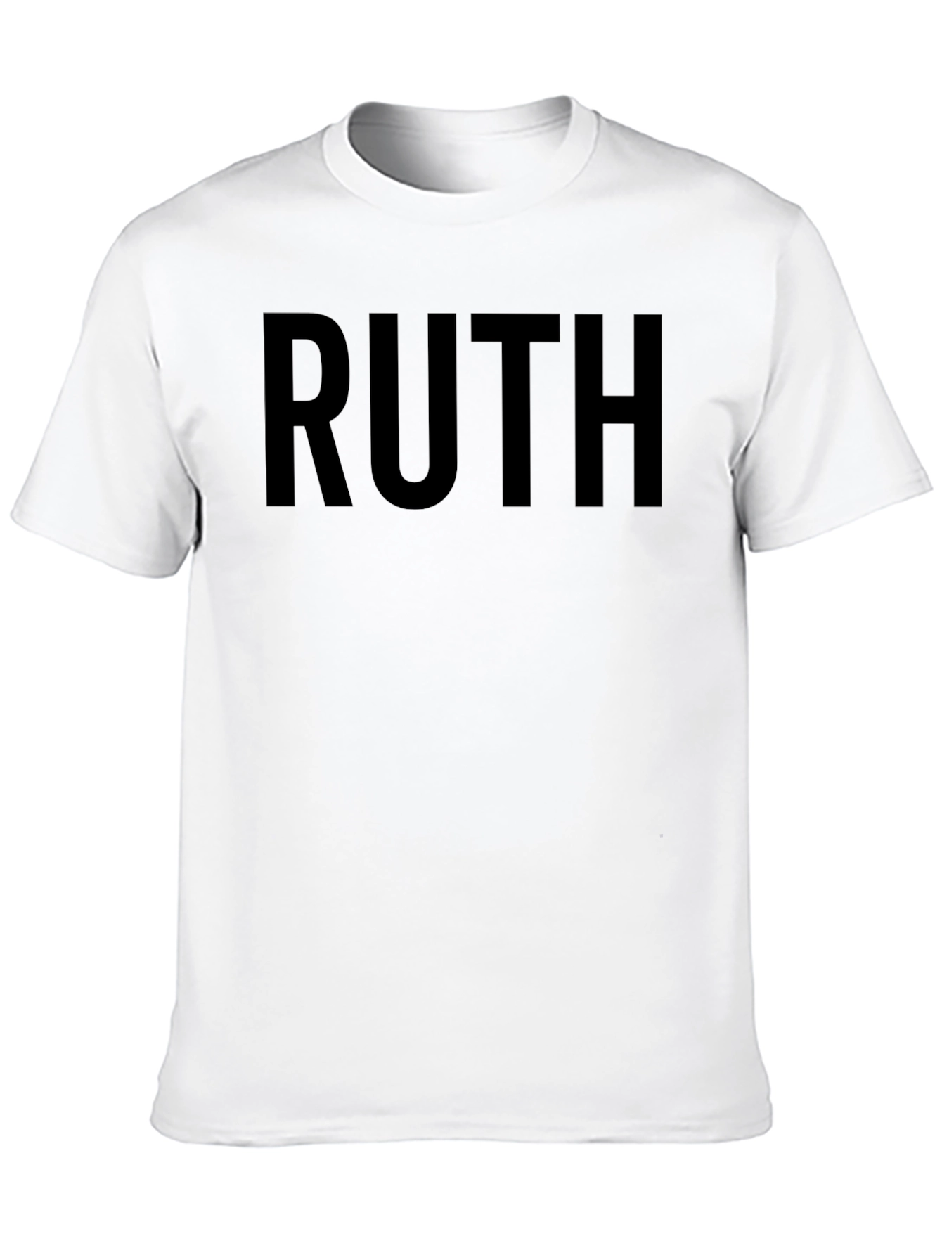 RUTH Graphic Tee - Classic Black Crew Neck T-Shirt