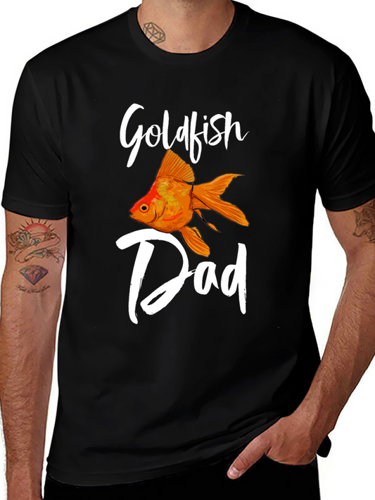 Goldfish Dad Graphic T-Shirt - Black