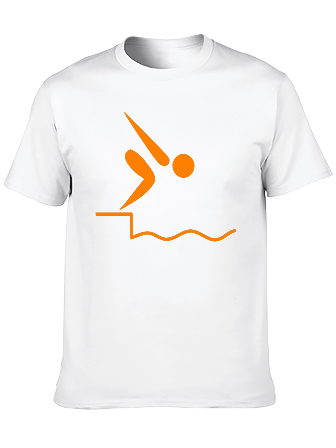 Diver Silhouette Graphic Tee - Black T-Shirt