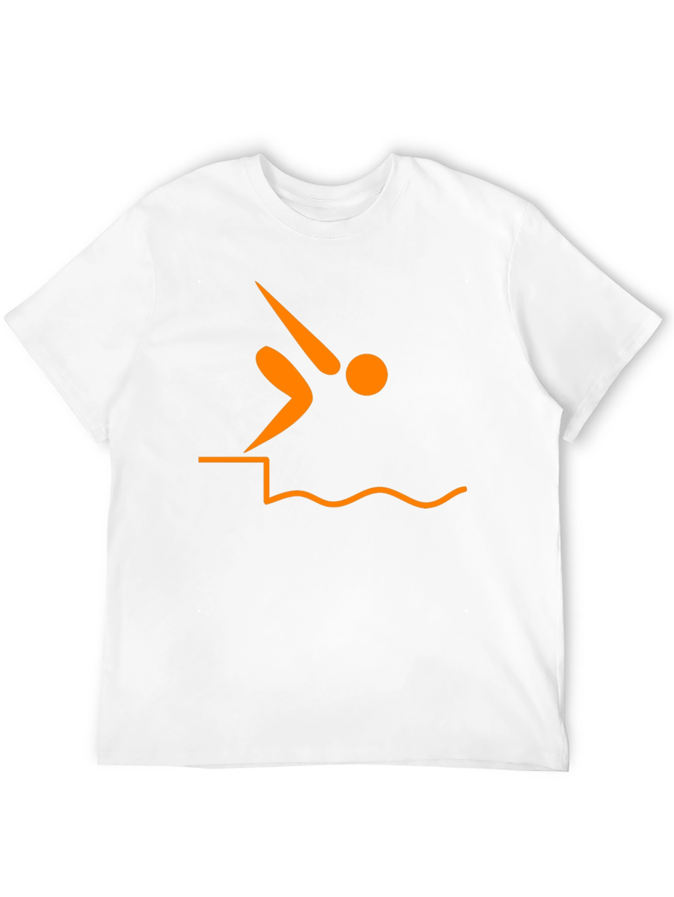 Diver Silhouette Graphic Tee - Black T-Shirt