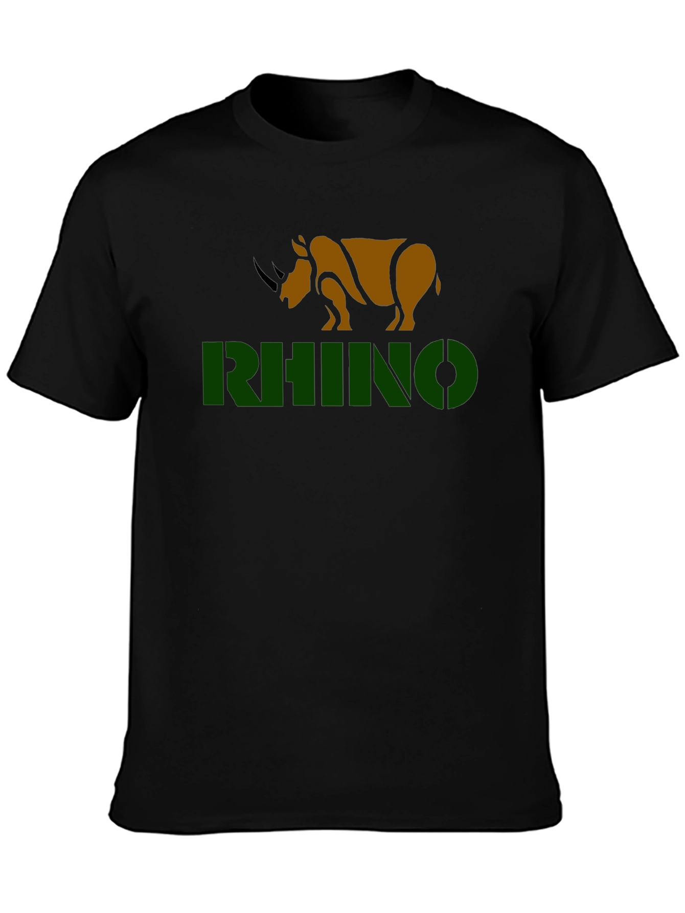 Rhino Graphic T-Shirt - Black Tee