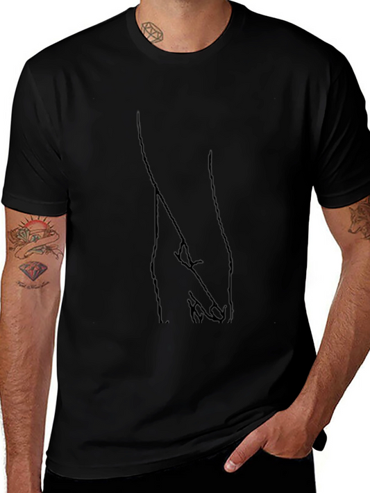 Hand Holding Graphic Tee - Stylish Black Shirt