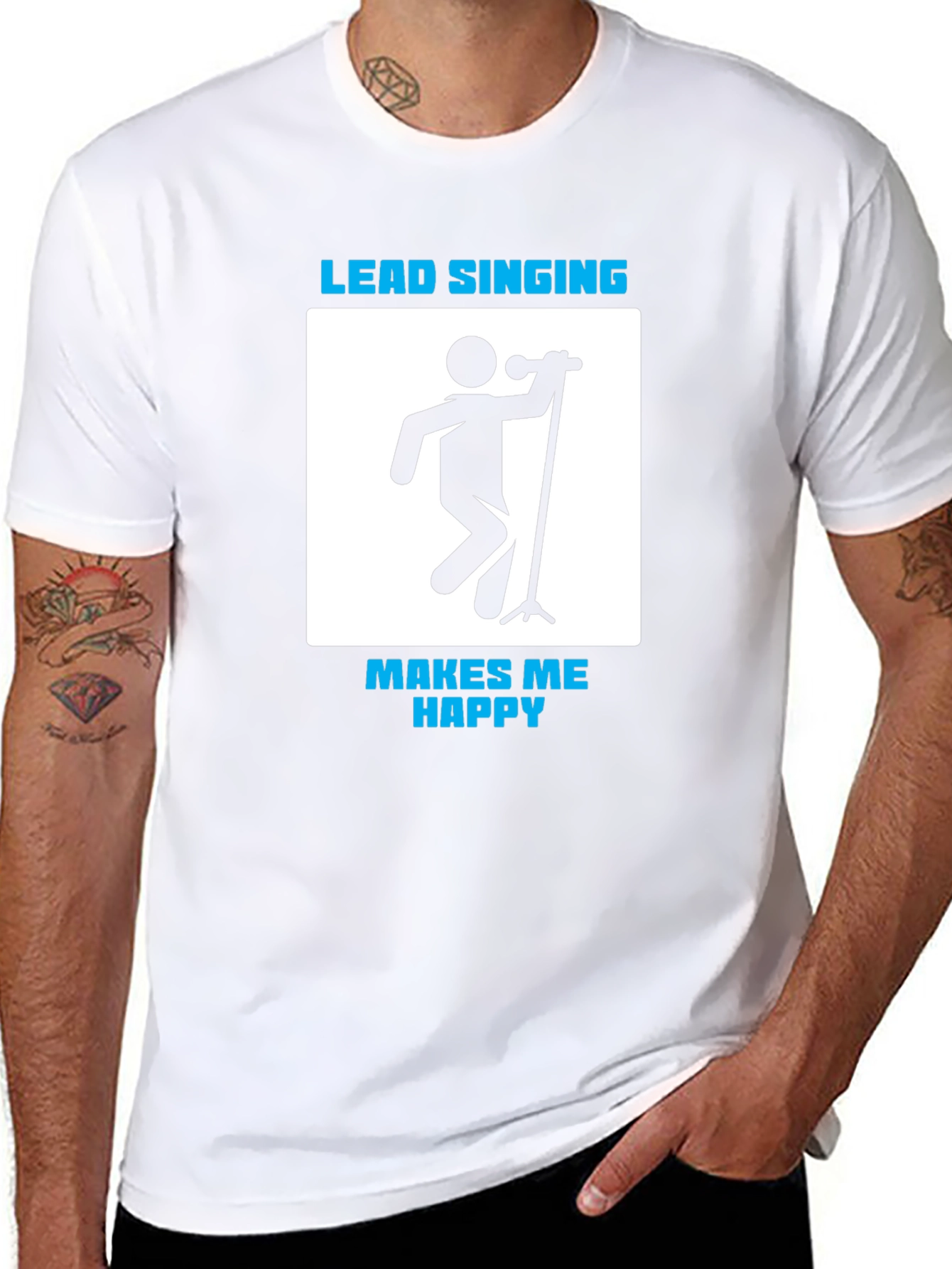 Lead Singing Makes Me Happy Graphic Tee