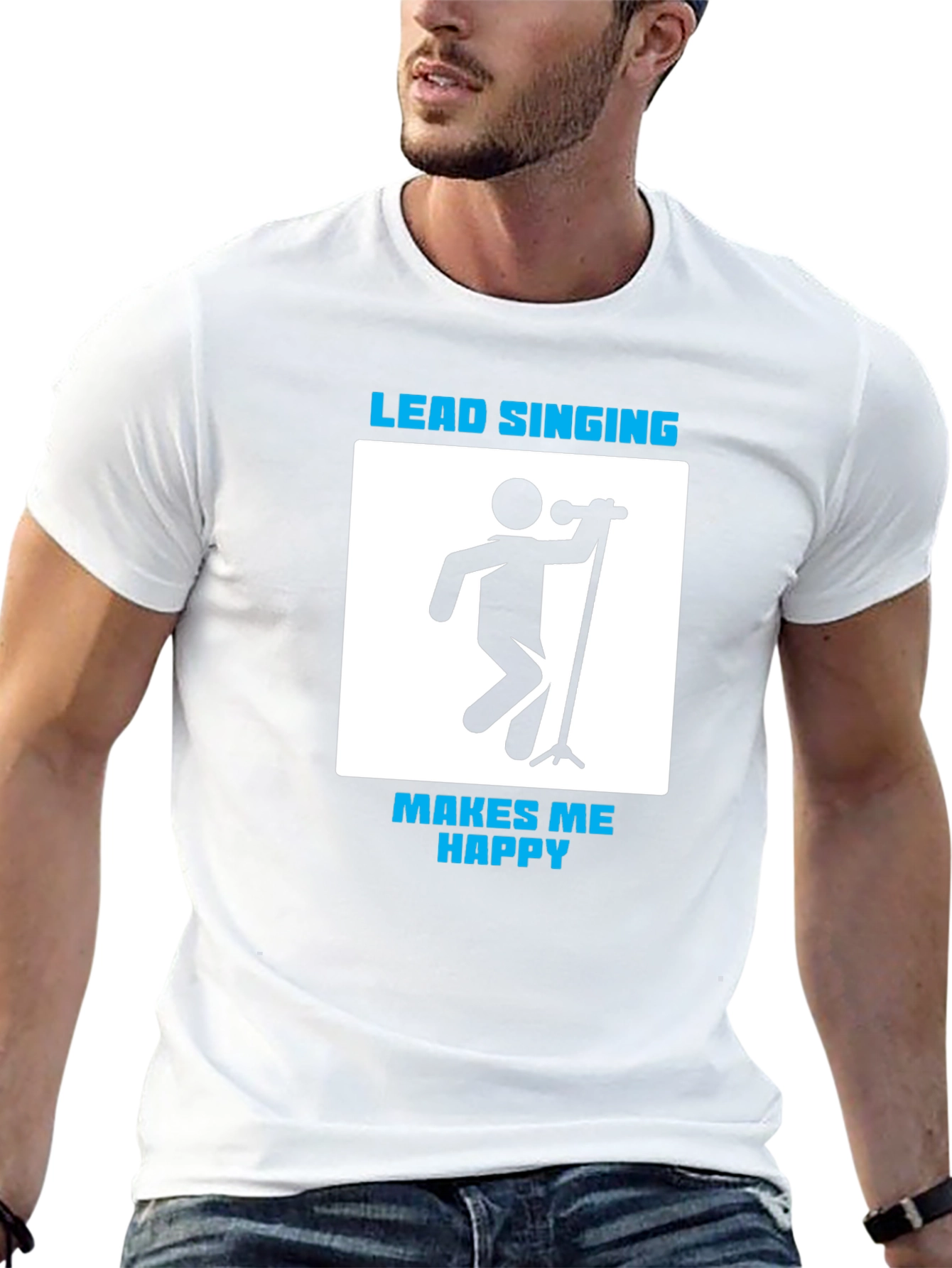 Lead Singing Makes Me Happy Graphic Tee