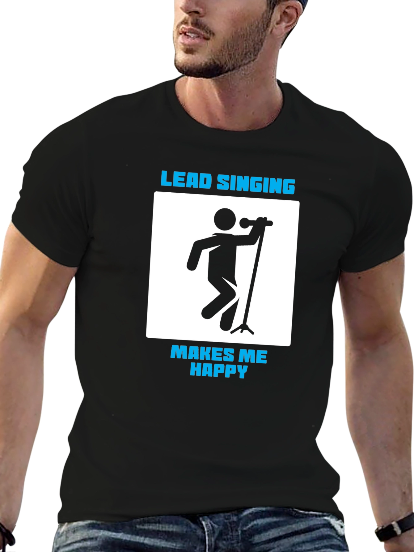 Lead Singing Makes Me Happy Graphic Tee