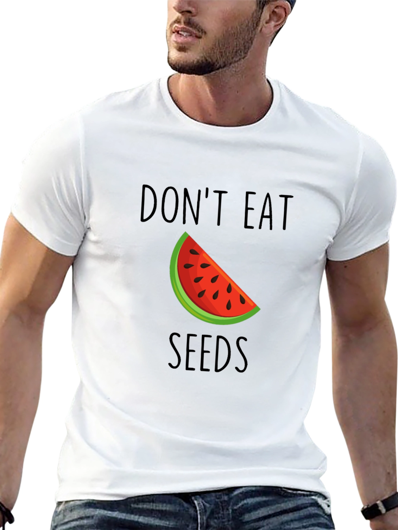 Dont Eat Seeds T-Shirt - Novelty Watermelon Graphic Tee
