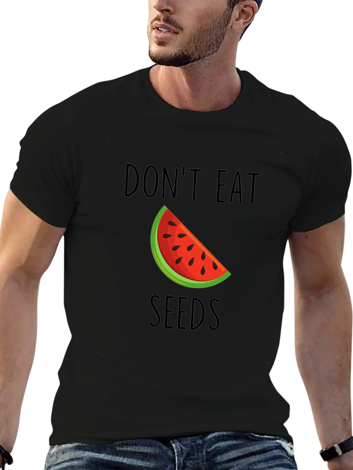 Dont Eat Seeds T-Shirt - Novelty Watermelon Graphic Tee