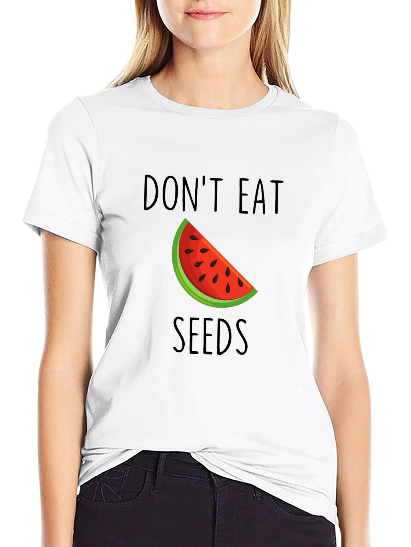 Dont Eat Seeds T-Shirt - Novelty Watermelon Graphic Tee