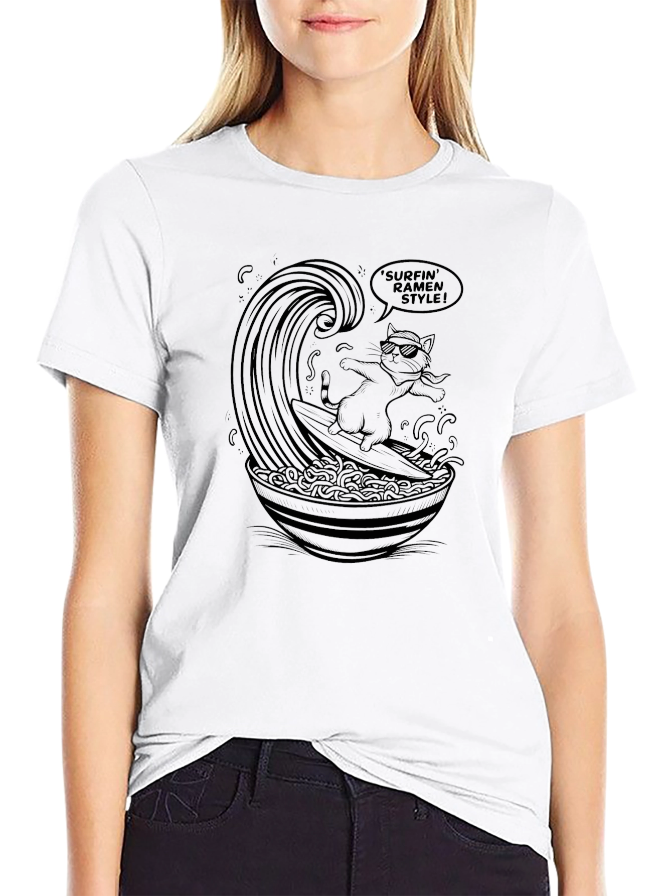 Surfin Ramen Style T-Shirt