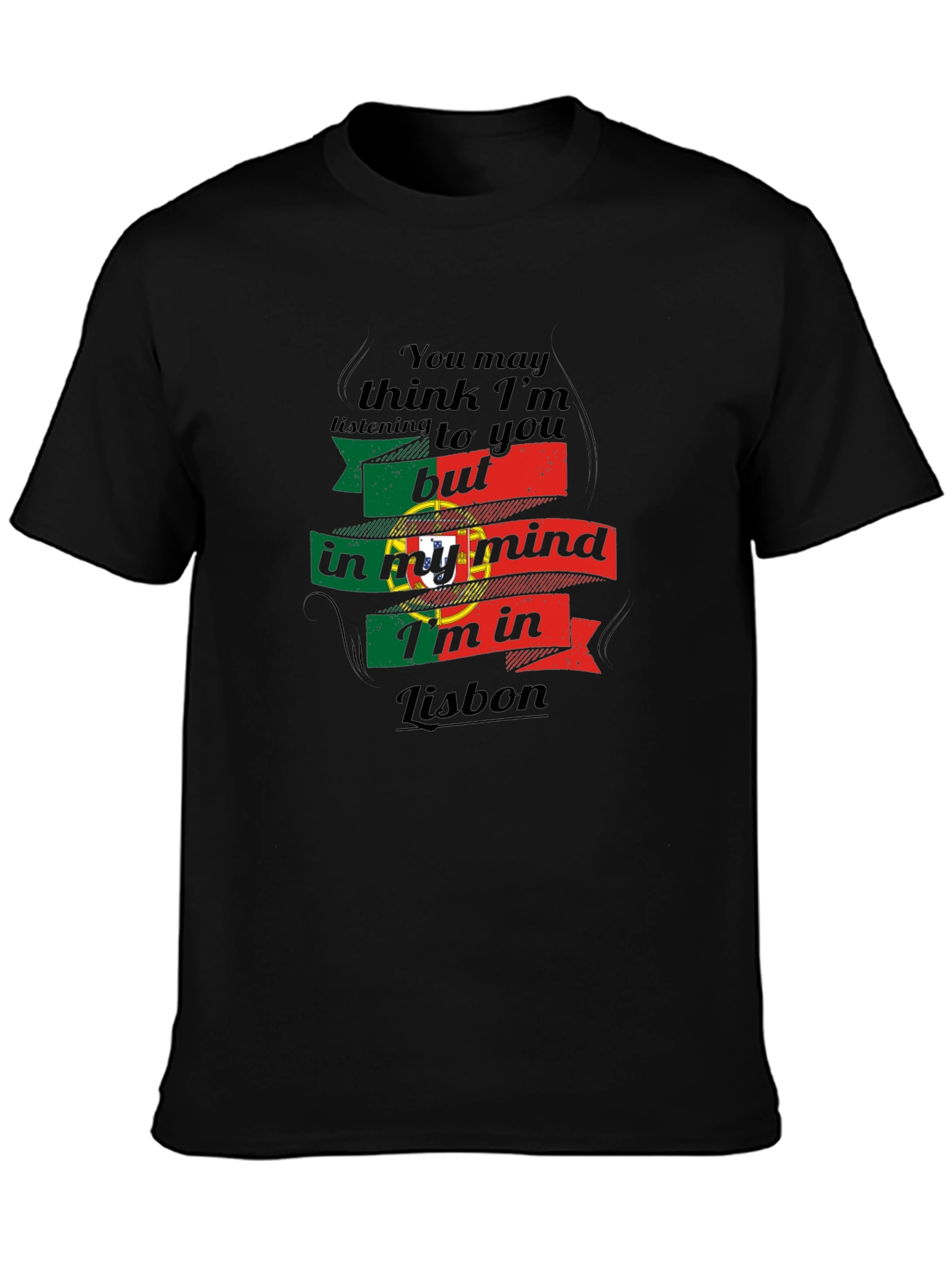 Lisbon Mind T-Shirt - Portugal Flag Design