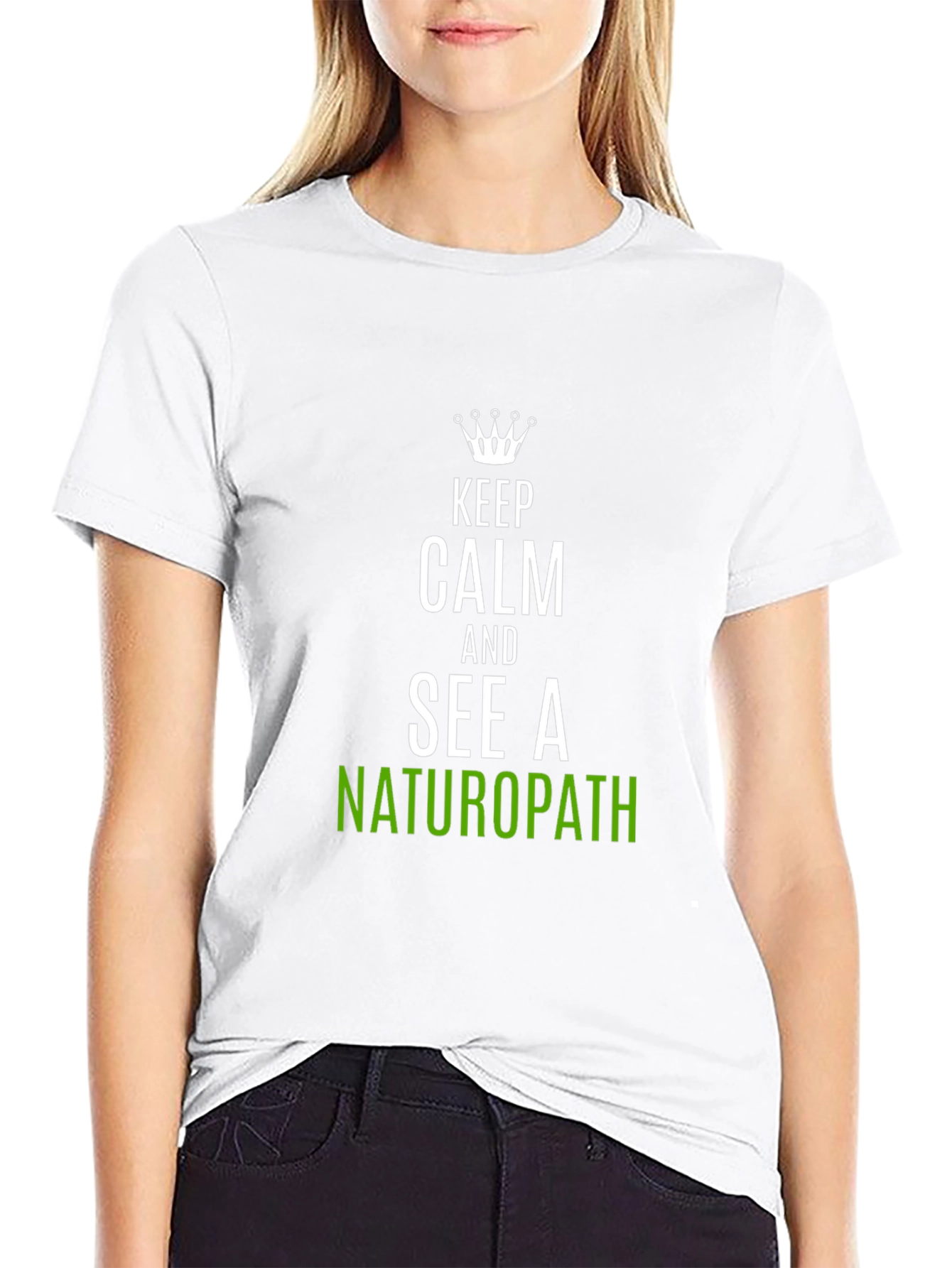Keep Calm Naturopath T-Shirt Funny Health Tee
