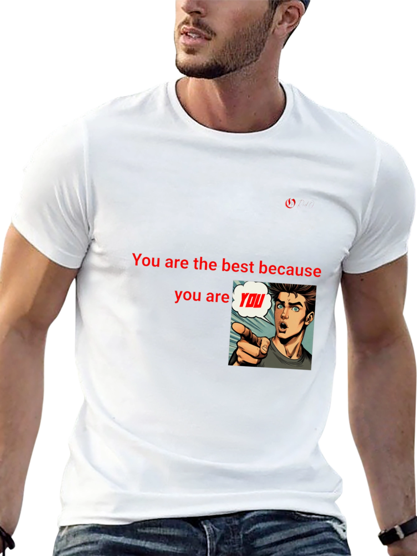 Unique Black T-Shirt: Be Yourself Design