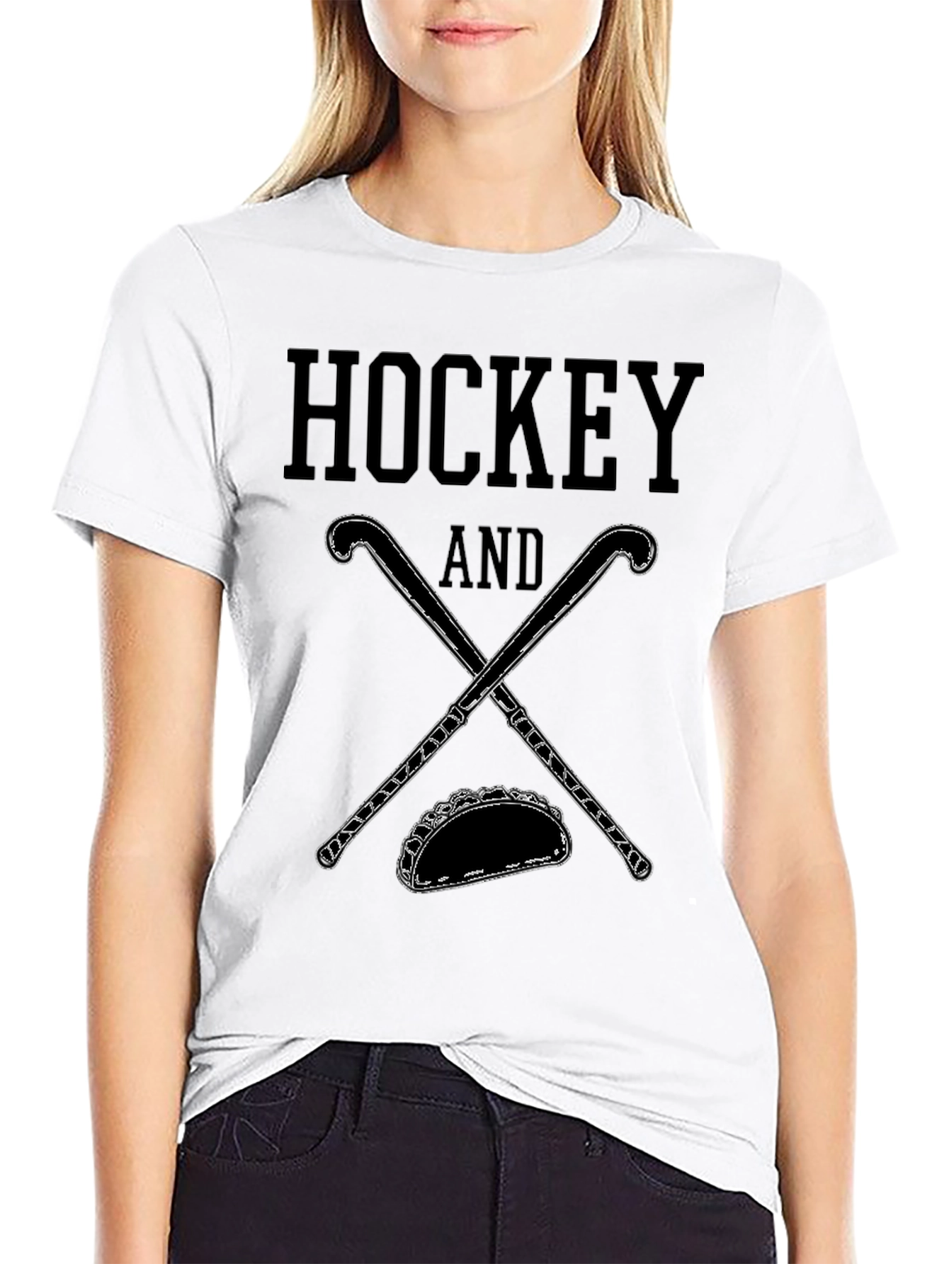 Hockey and Tacos T-Shirt - Novelty Tee