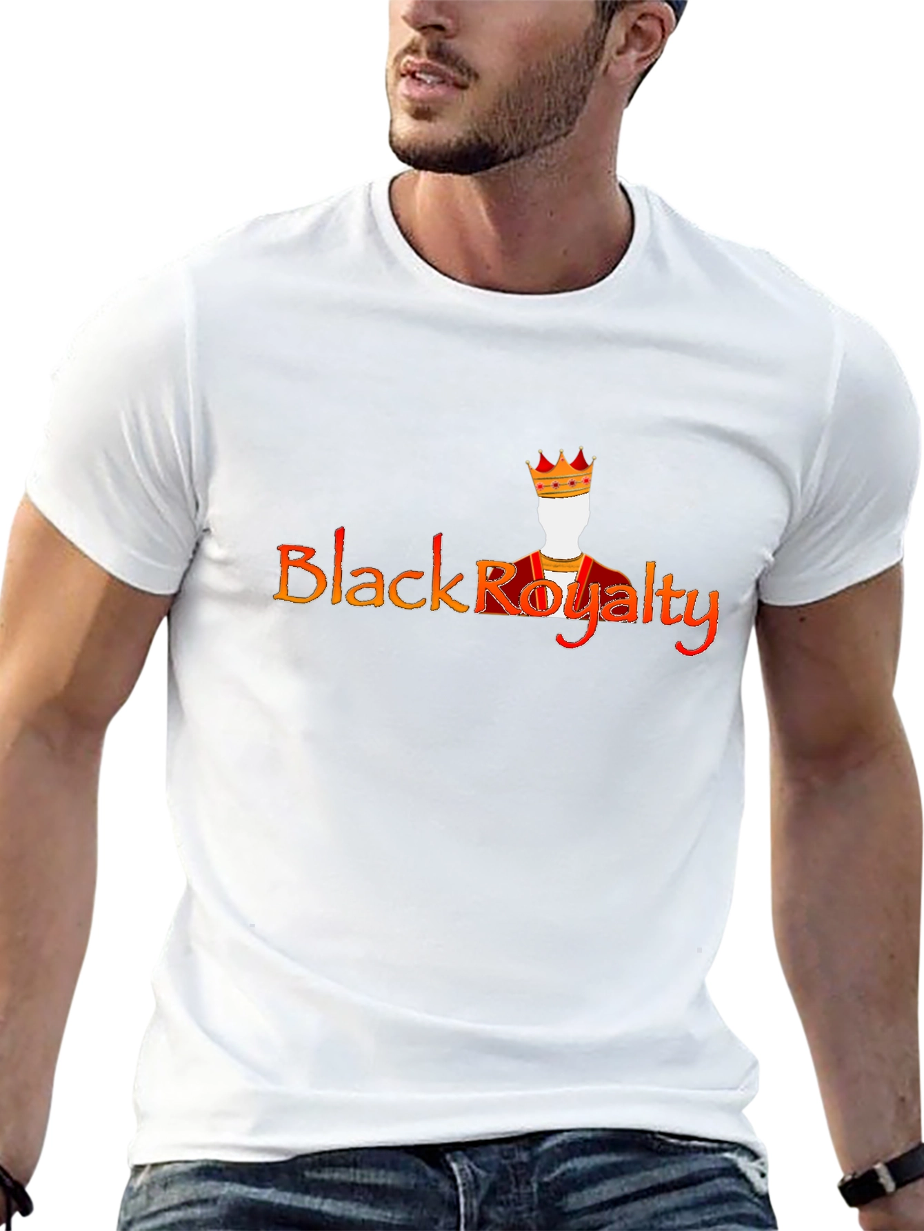 Black Royalty Graphic Tee - Statement Shirt