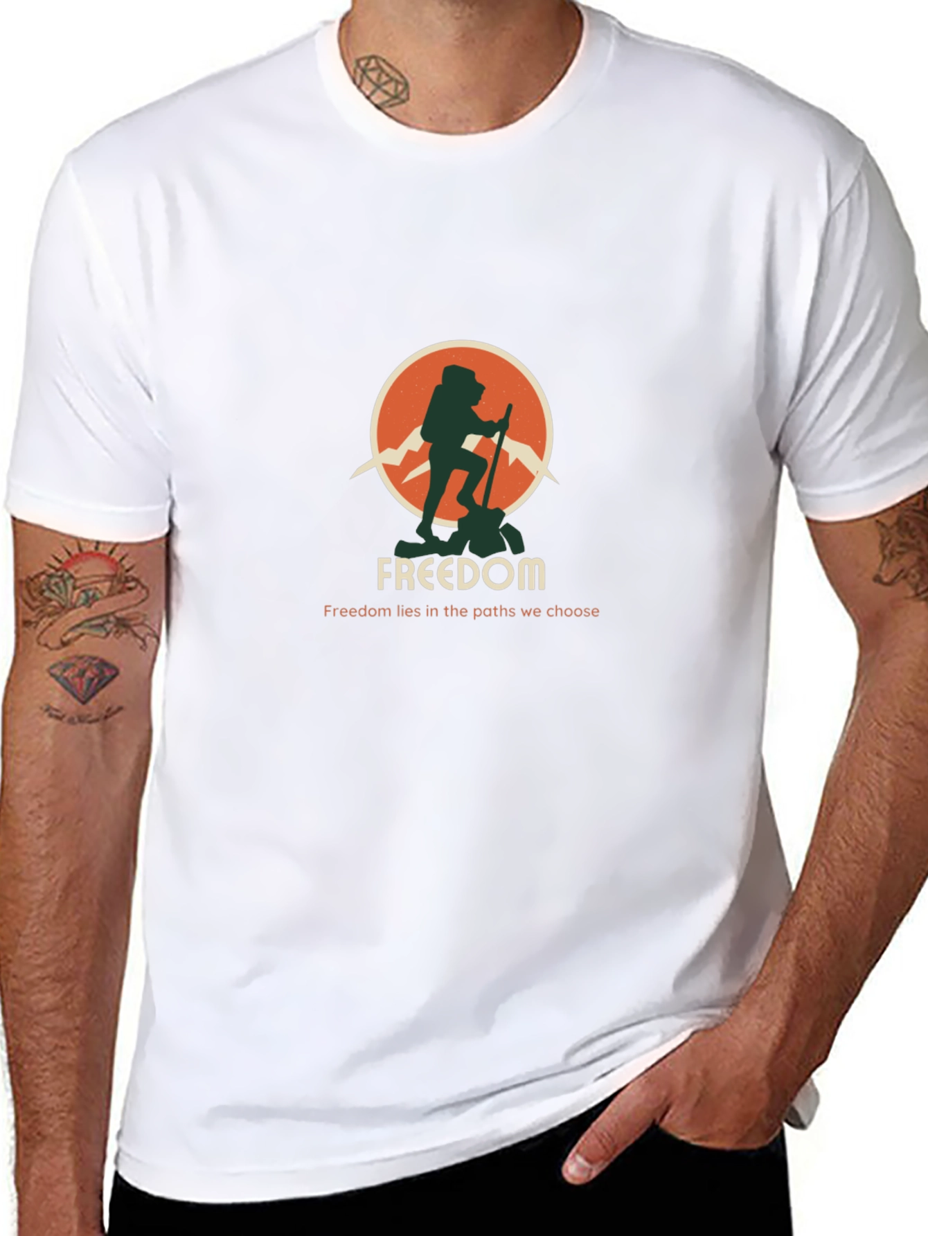 Freedom Hiker Graphic Tee - Adventure Awaits!