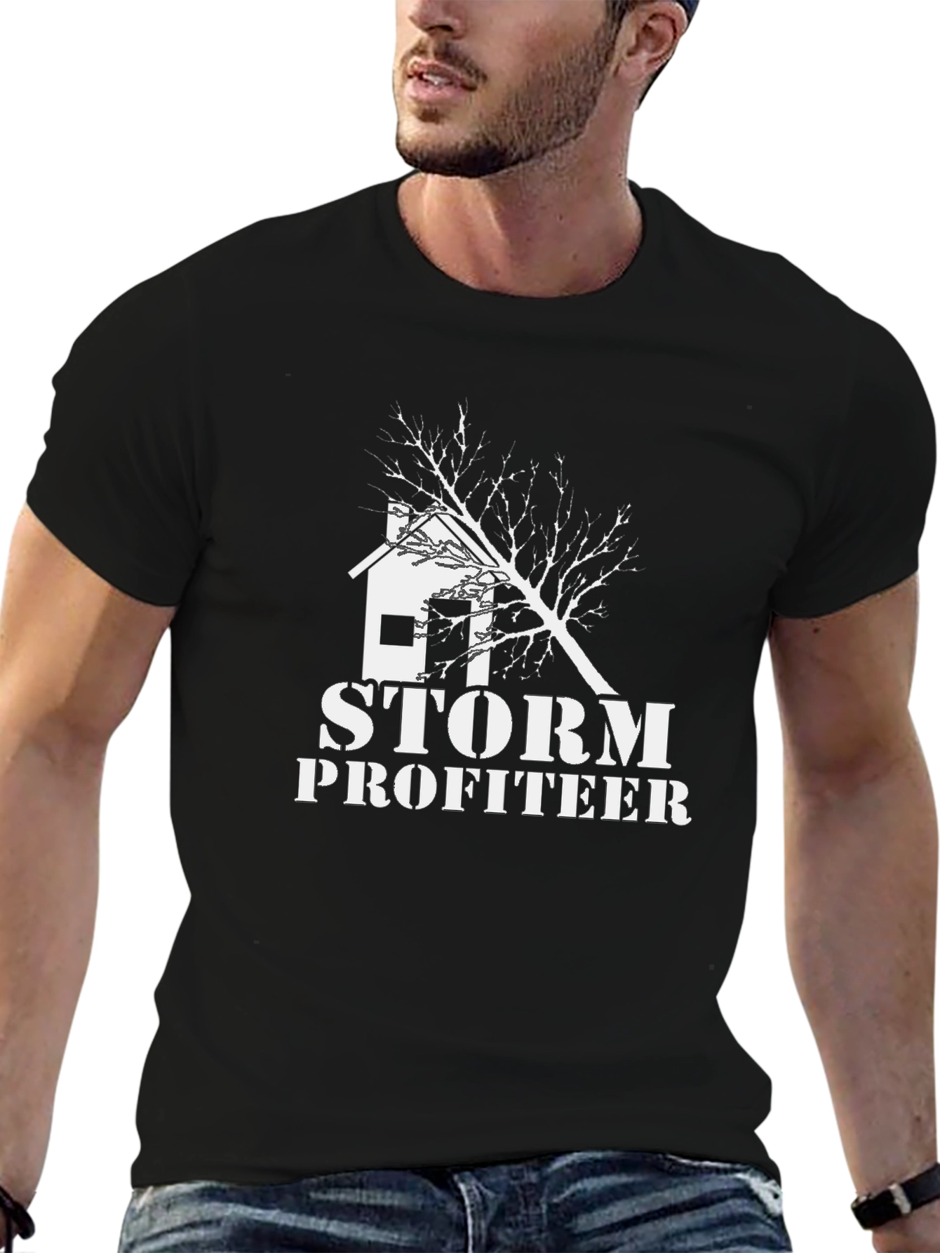 Storm Profiteer Graphic Tee - Unisex Black T-Shirt