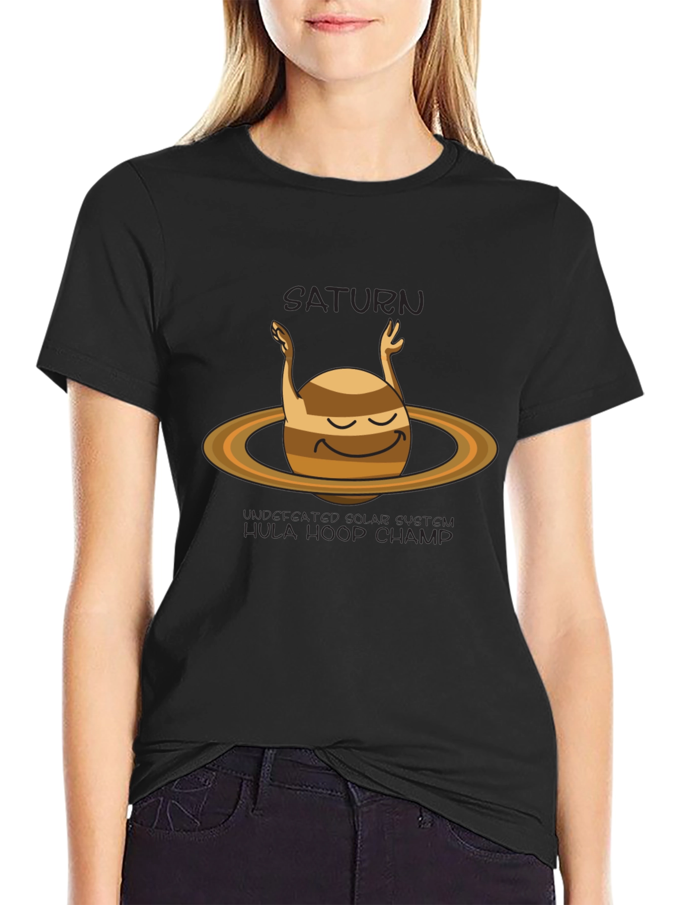 Saturn Hula Hoop Champ Graphic T-Shirt