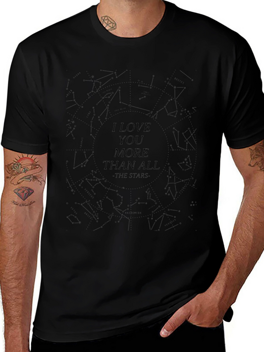 I Love You More Than All The Stars Black Tee