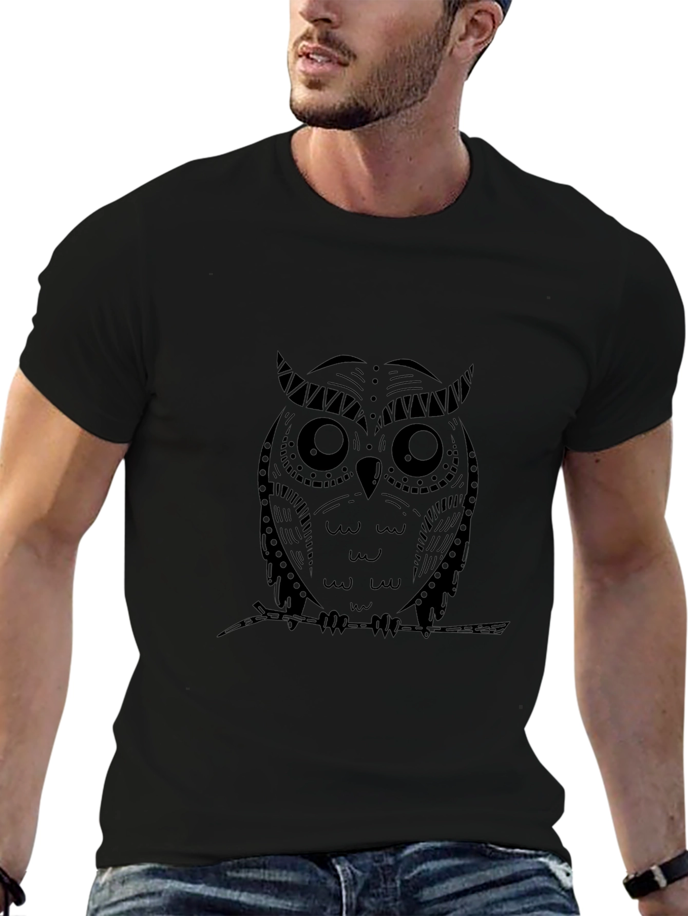 Black Owl Graphic Tee