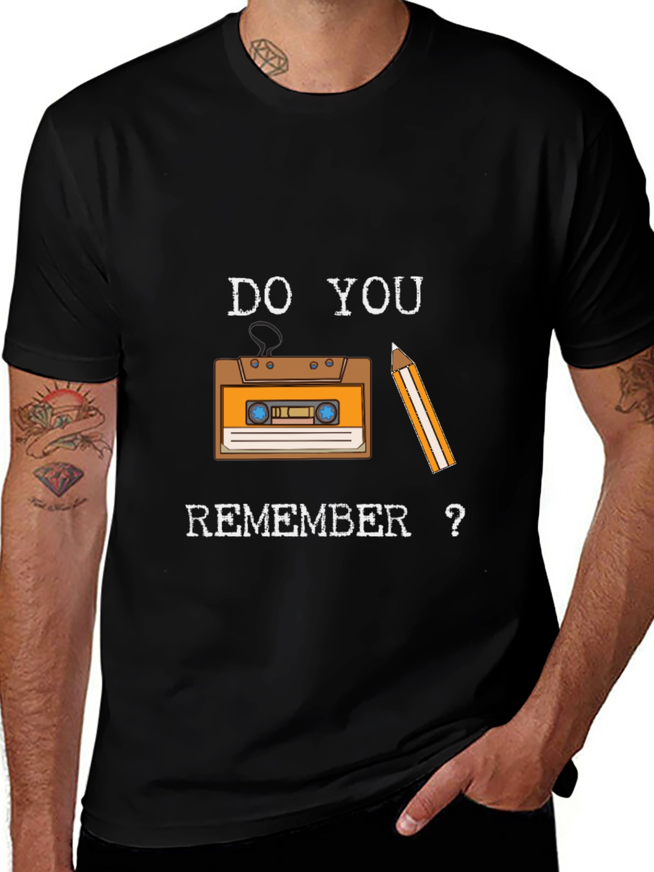 Retro Cassette Tape Graphic Tee - Do You Remember?