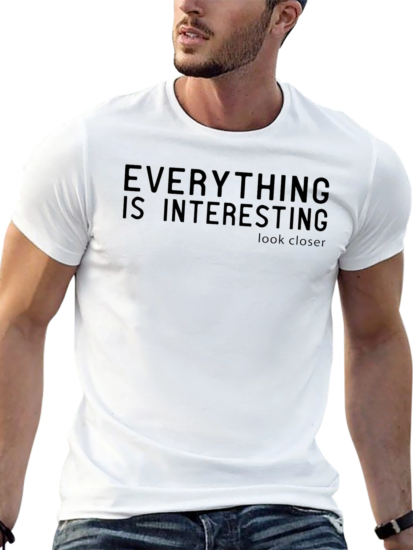Everything is Interesting Black T-Shirt
