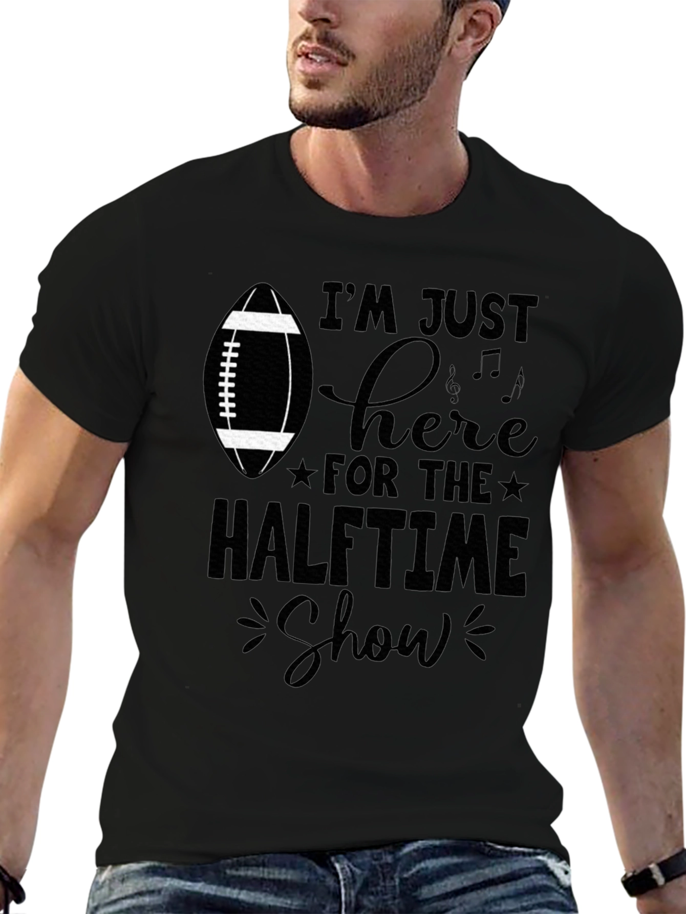 Halftime Show Football T-Shirt - Game Day Apparel
