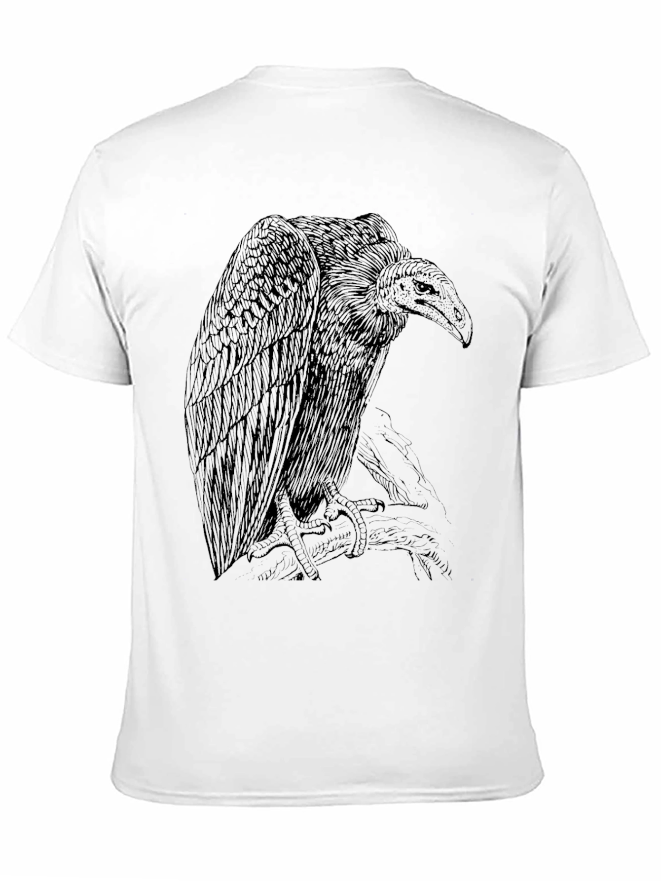 Vulture Graphic Tee - Edgy Bird Design