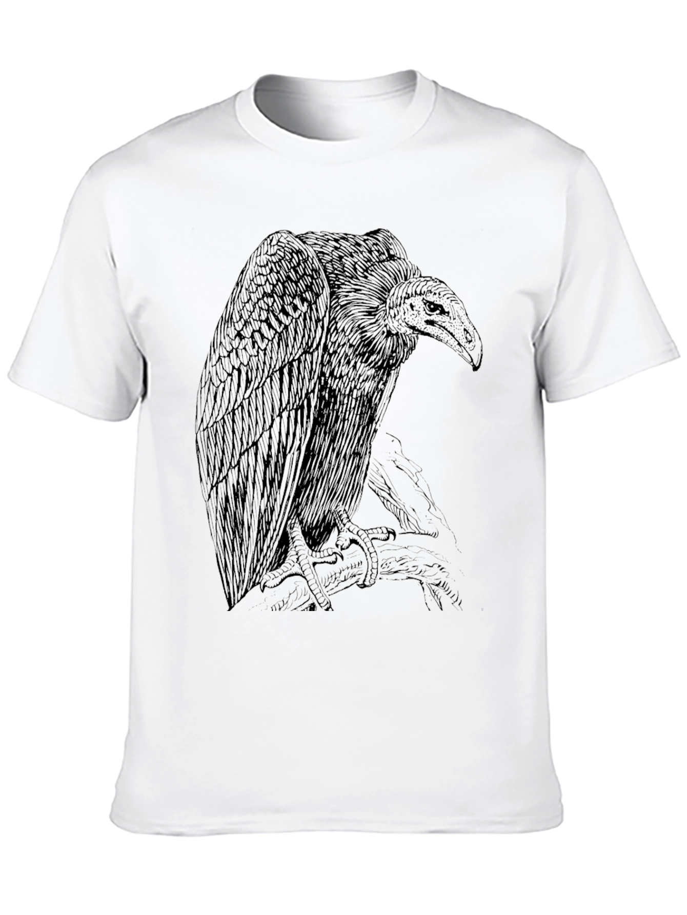 Vulture Graphic Tee - Edgy Bird Design