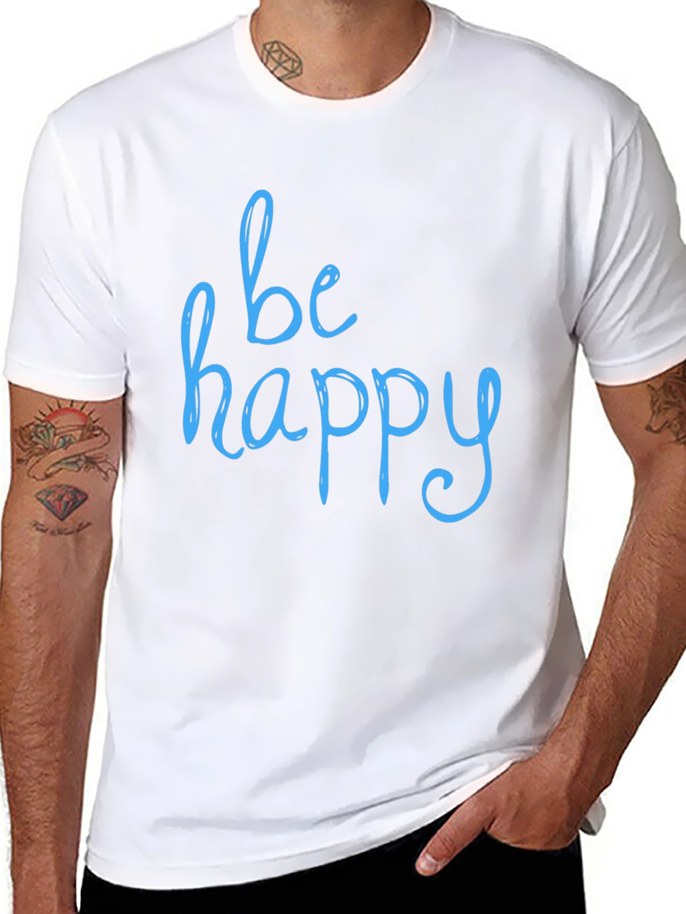 Be Happy T-Shirt - Stylish & Comfortable