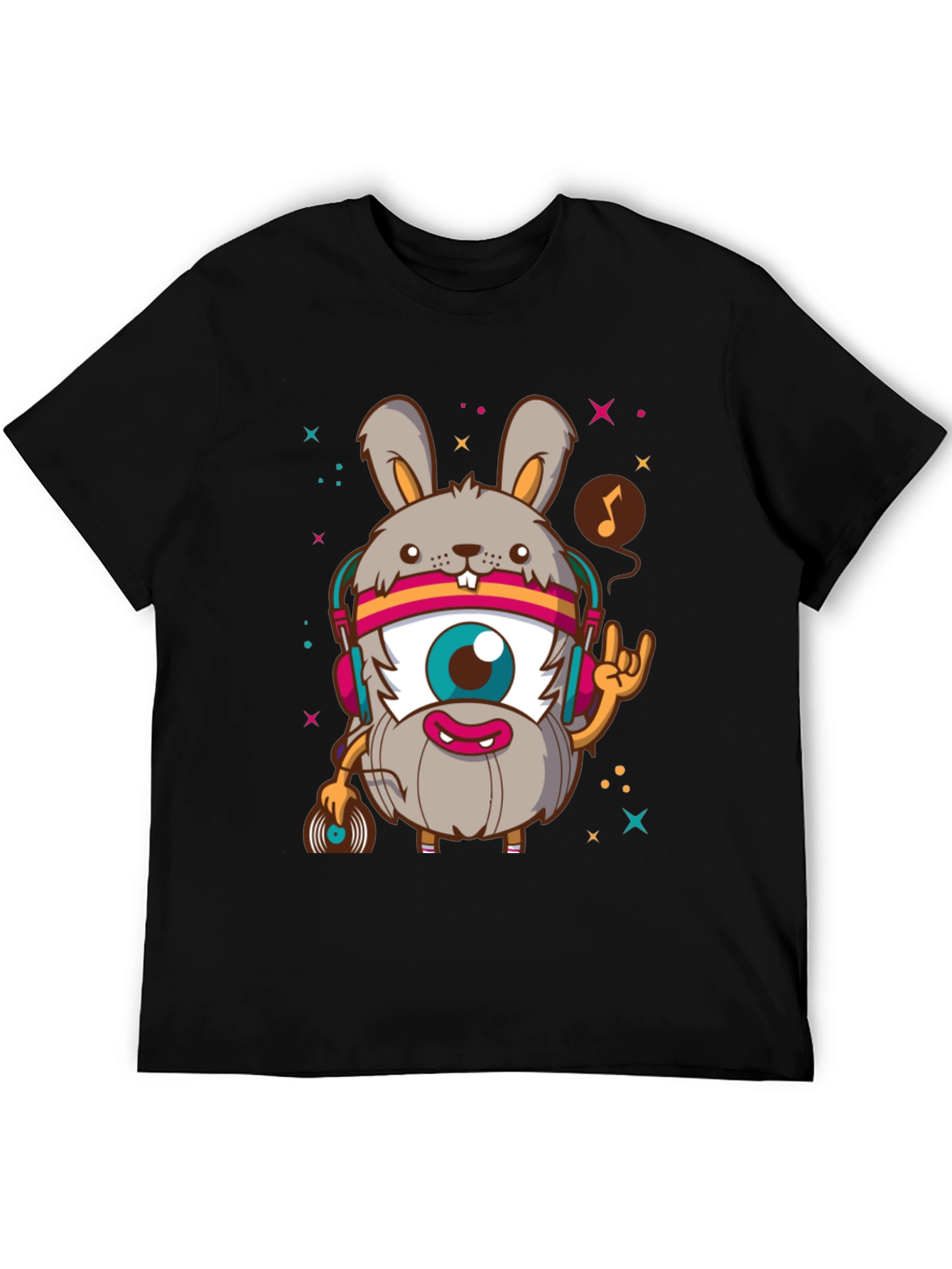 Rabbit DJ Graphic T-Shirt - Unique Design