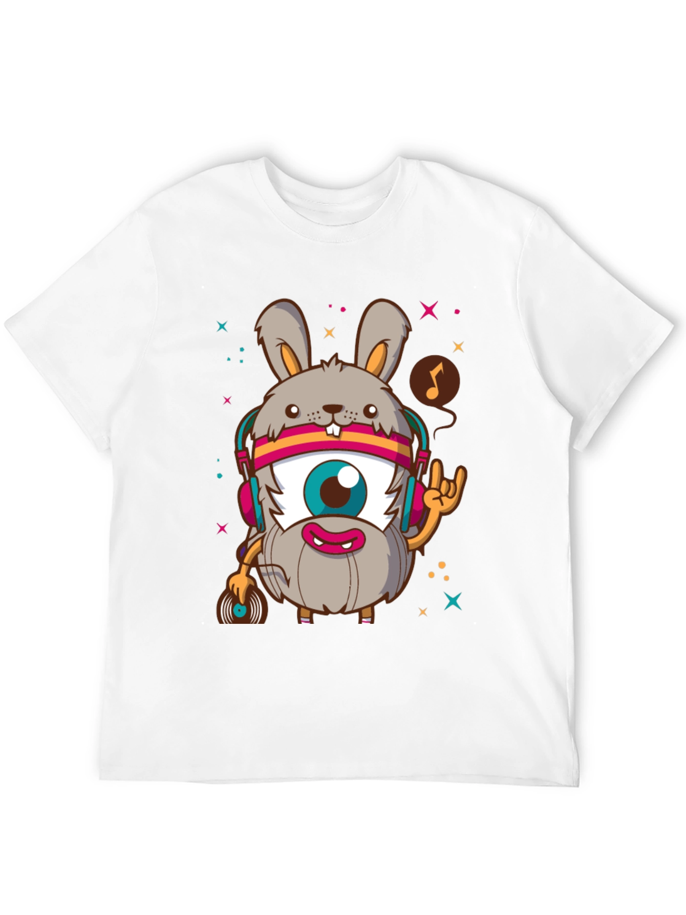 Rabbit DJ Graphic T-Shirt - Unique Design