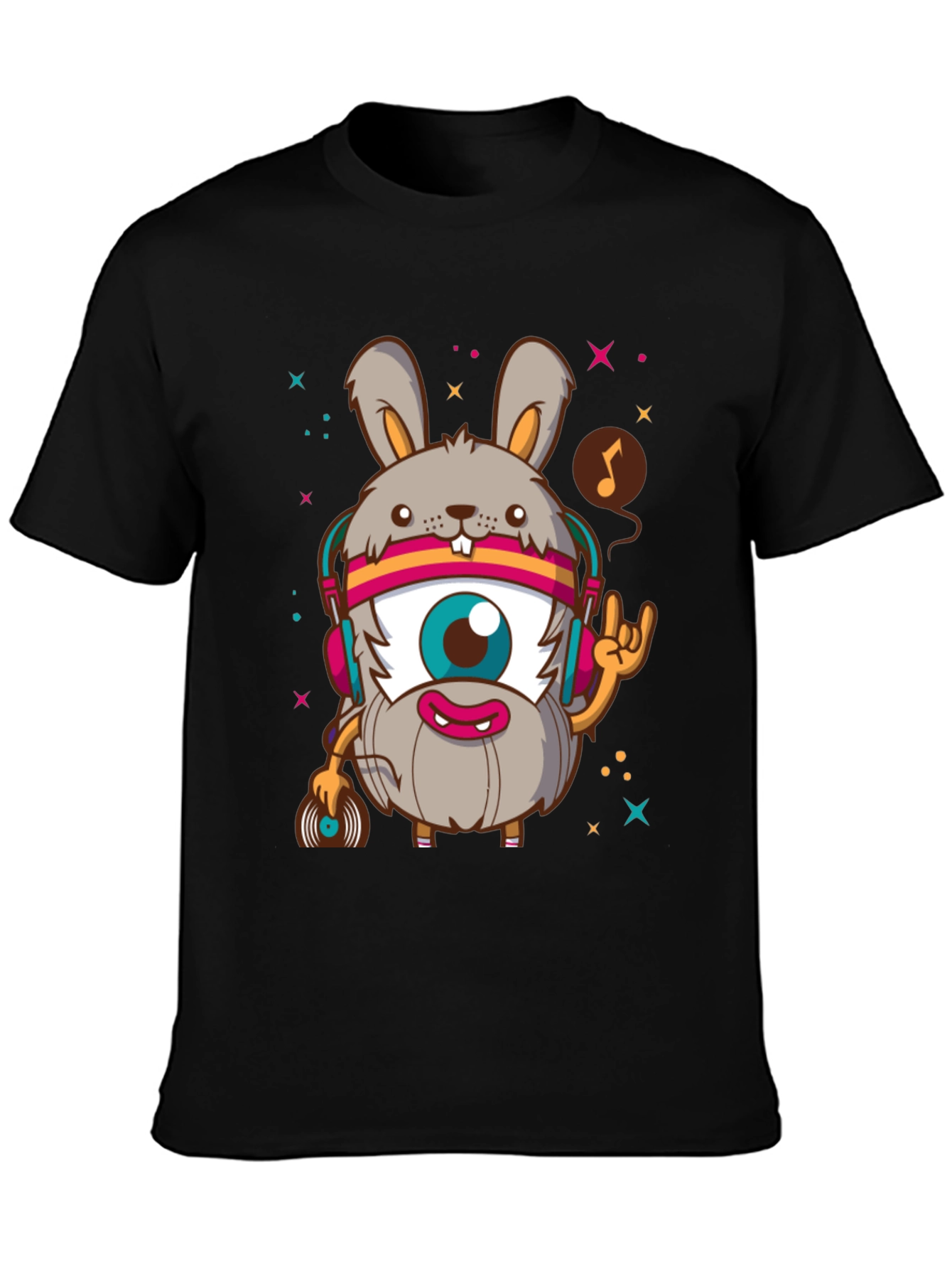 Rabbit DJ Graphic T-Shirt - Unique Design