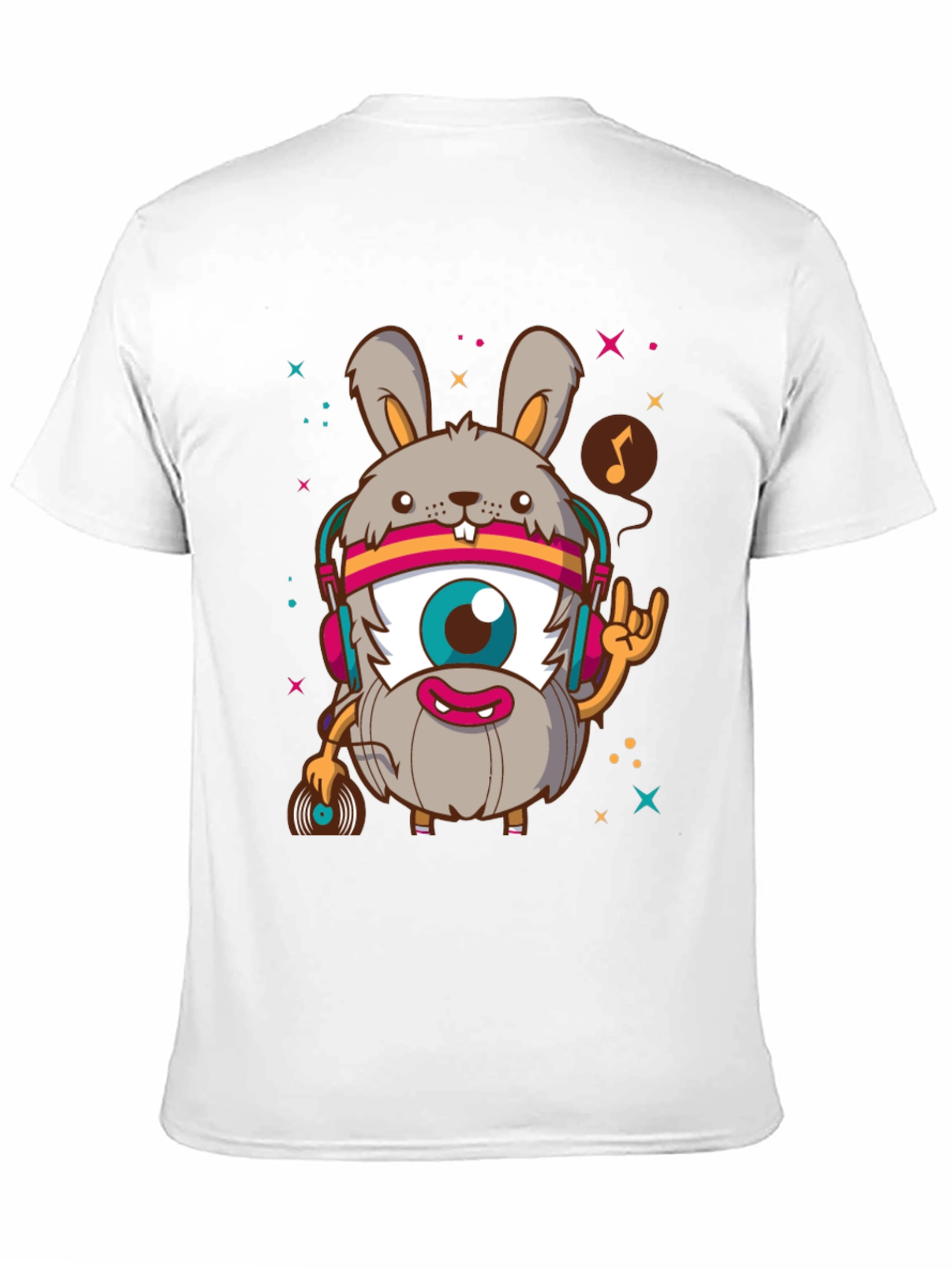 Rabbit DJ Graphic T-Shirt - Unique Design