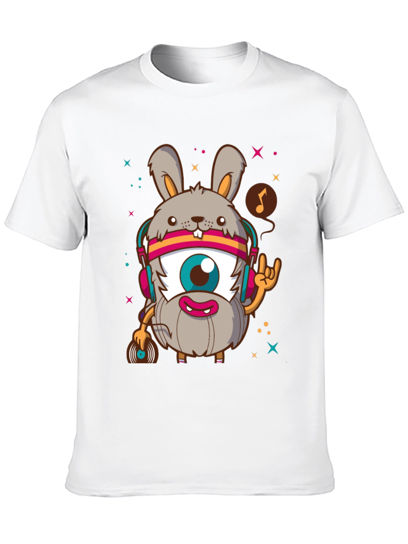 Rabbit DJ Graphic T-Shirt - Unique Design