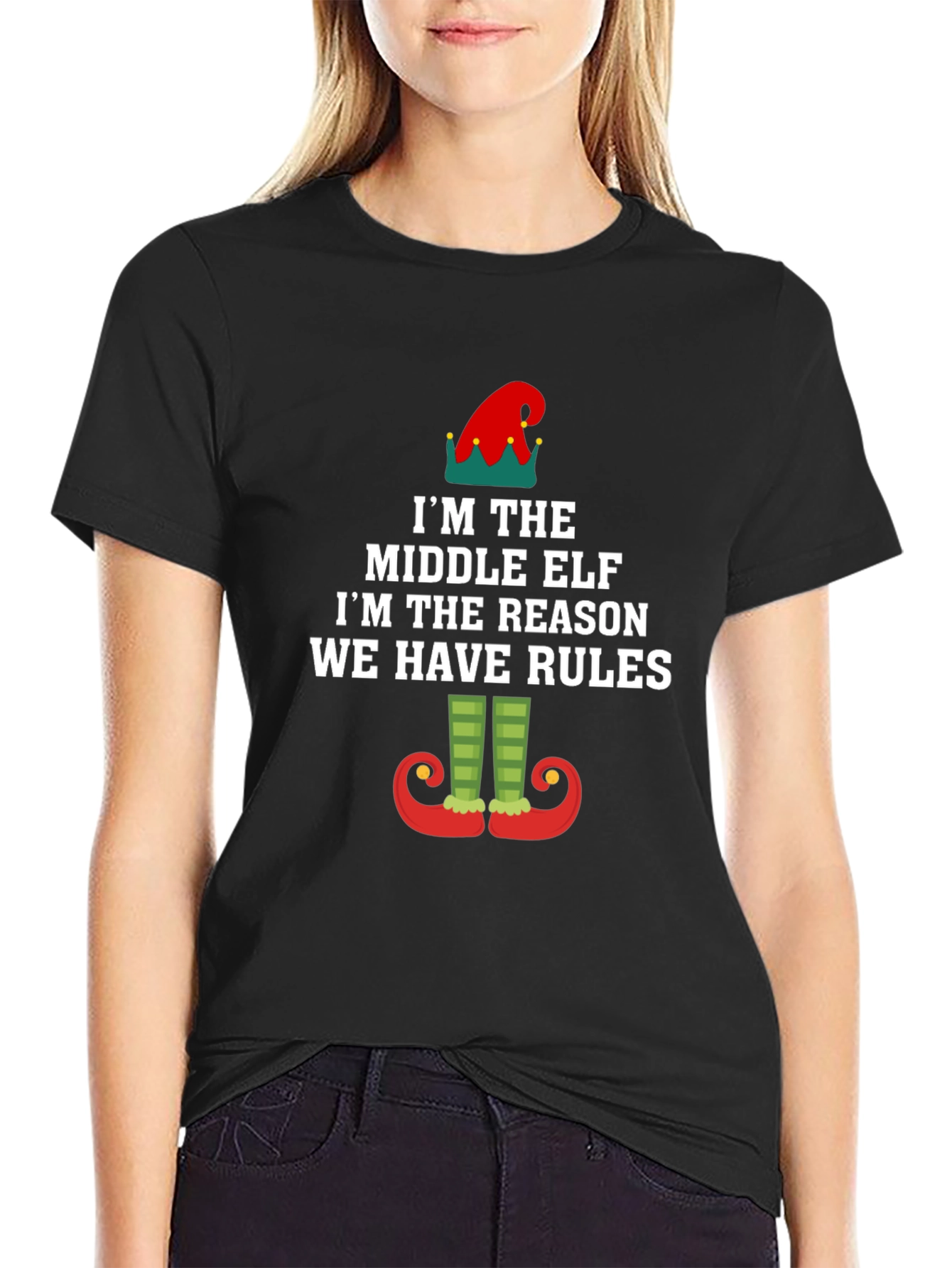 Middle Elf Rules T-Shirt - Funny Holiday Apparel