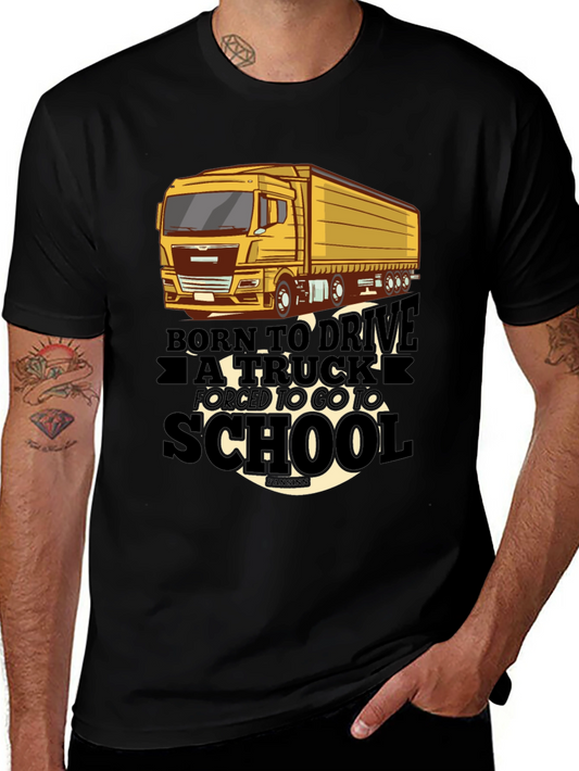 Born to Drive Truck T-Shirt - Black