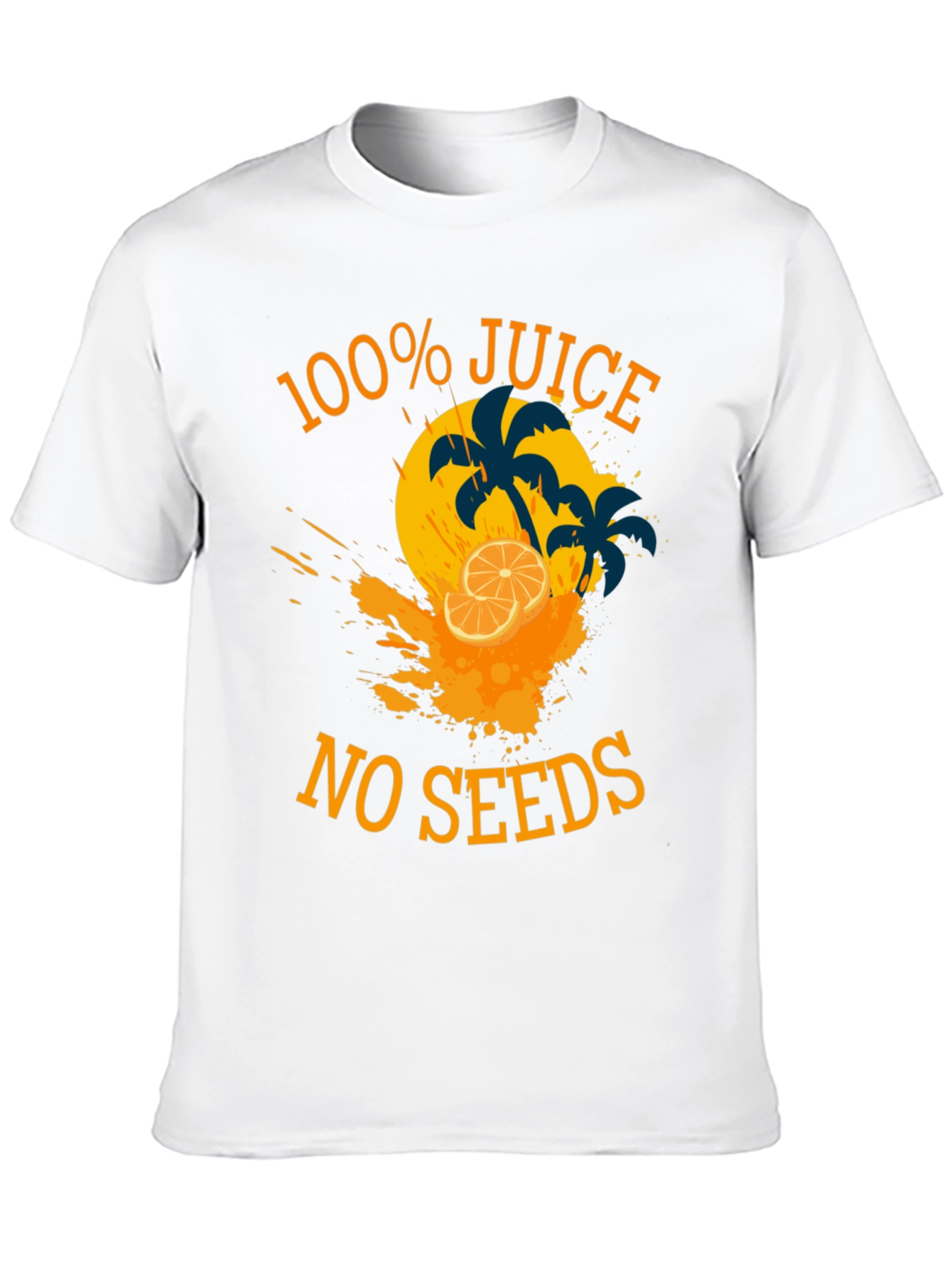 100% Juice No Seeds Black Graphic Tee