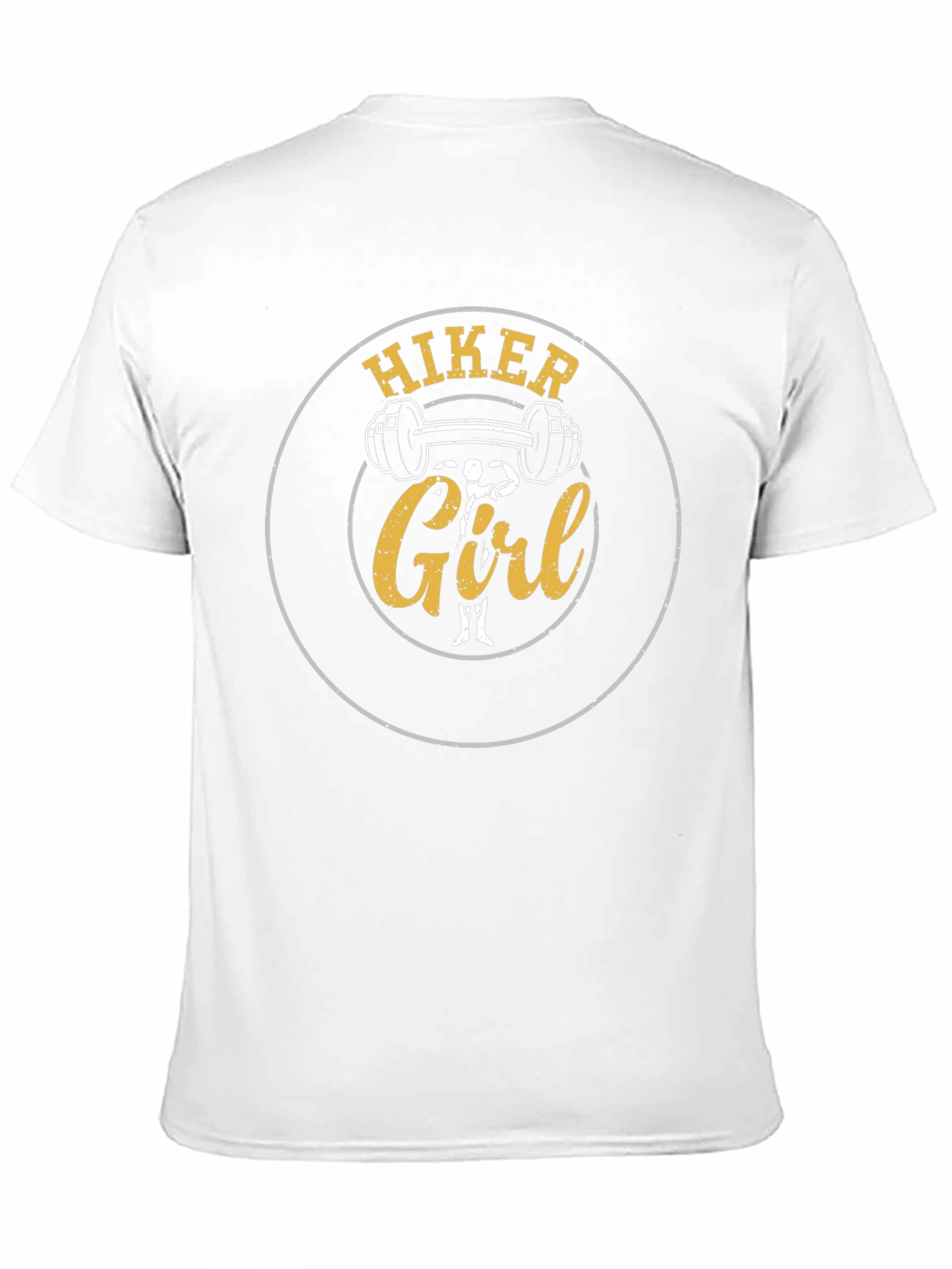 Hiker Girl Weightlifting T-Shirt - Black