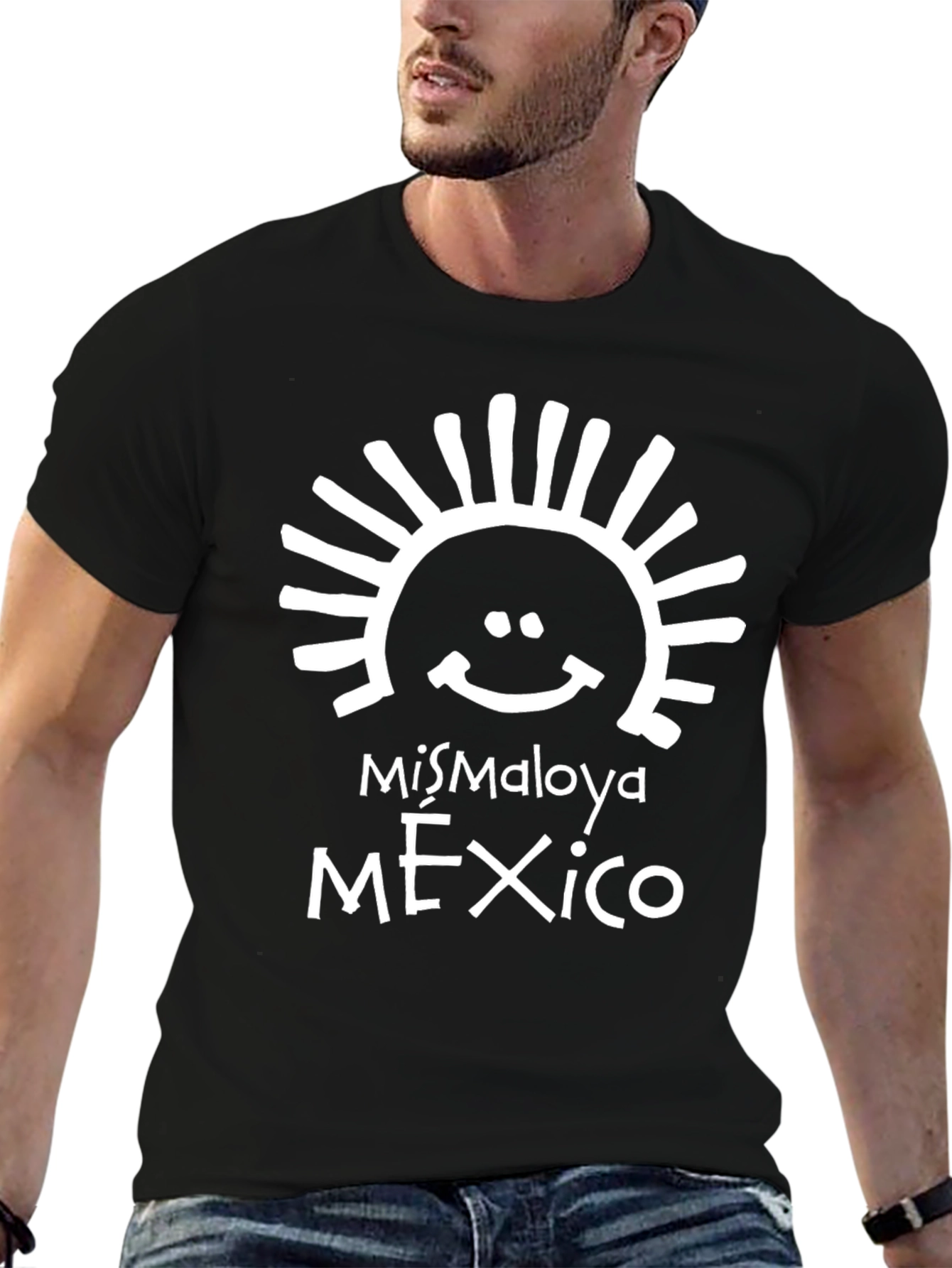 Mismaloya Mexico Graphic Tee - Black Casual T-Shirt