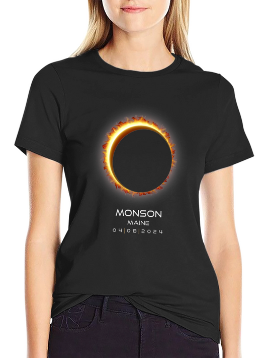 Monson Maine Eclipse 04 08 2024 T-Shirt